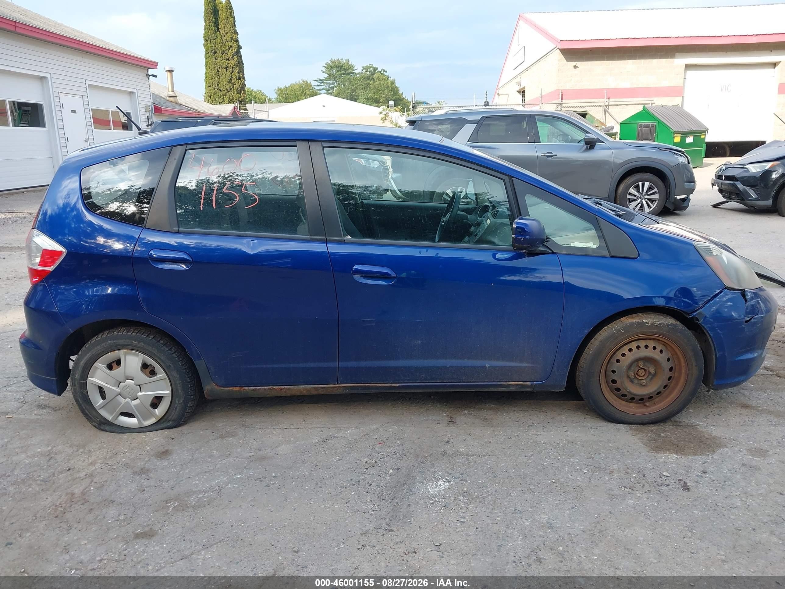 2013 Honda Fit   Синий vin: JHMGE8H39DC028377