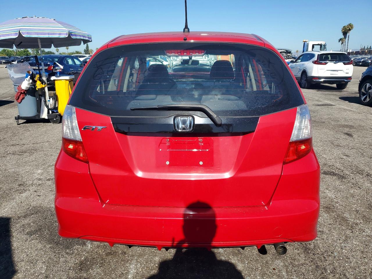 2013 Honda Fit Красный vin: JHMGE8H39DC041694