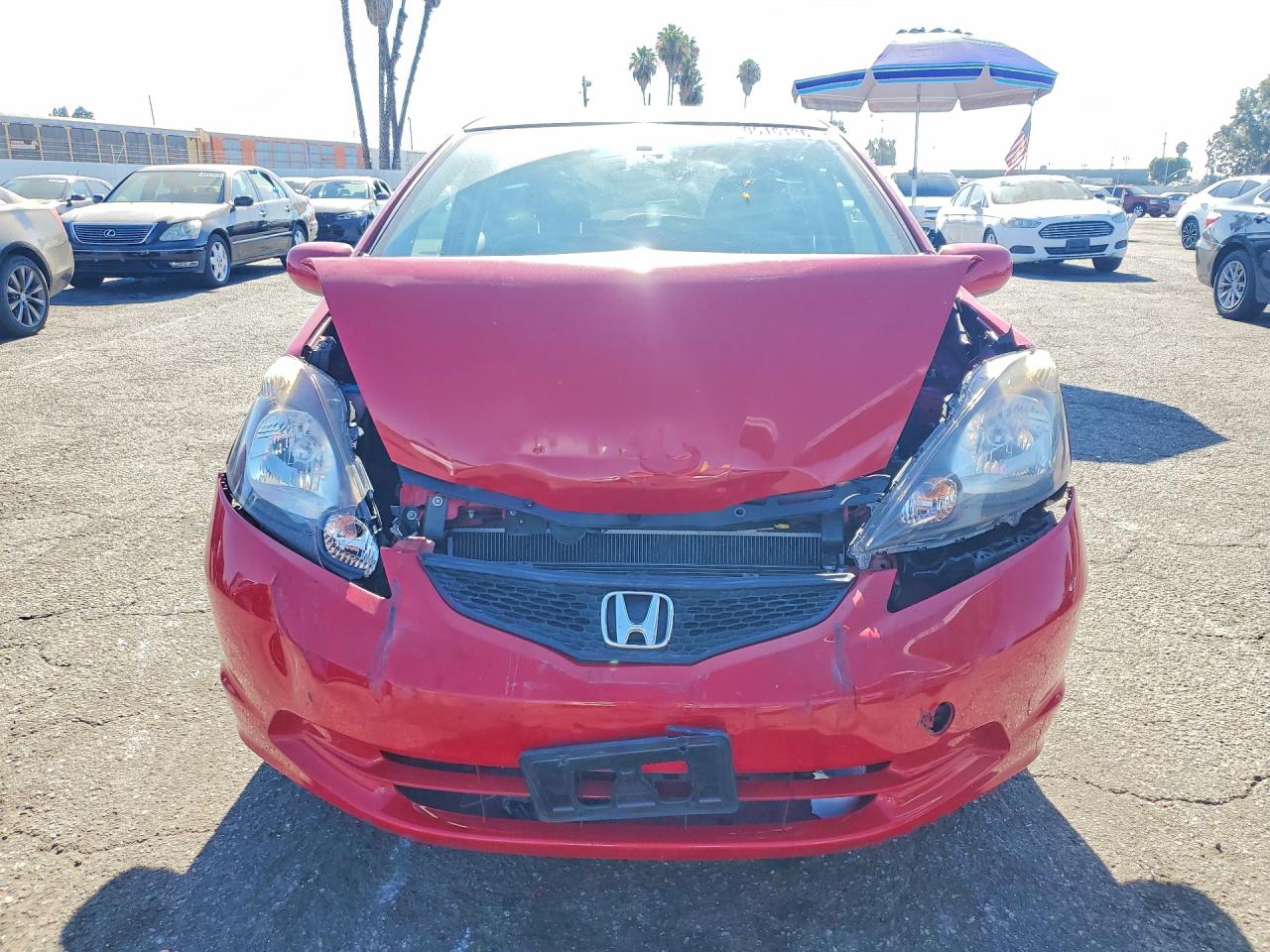 2013 Honda Fit Красный vin: JHMGE8H39DC041694