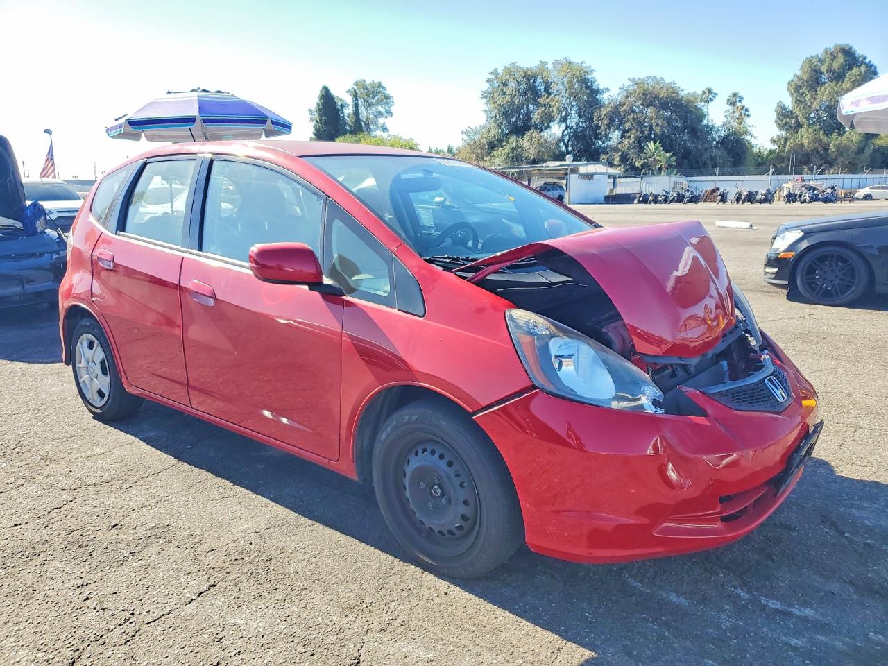 2013 Honda Fit Красный vin: JHMGE8H39DC041694