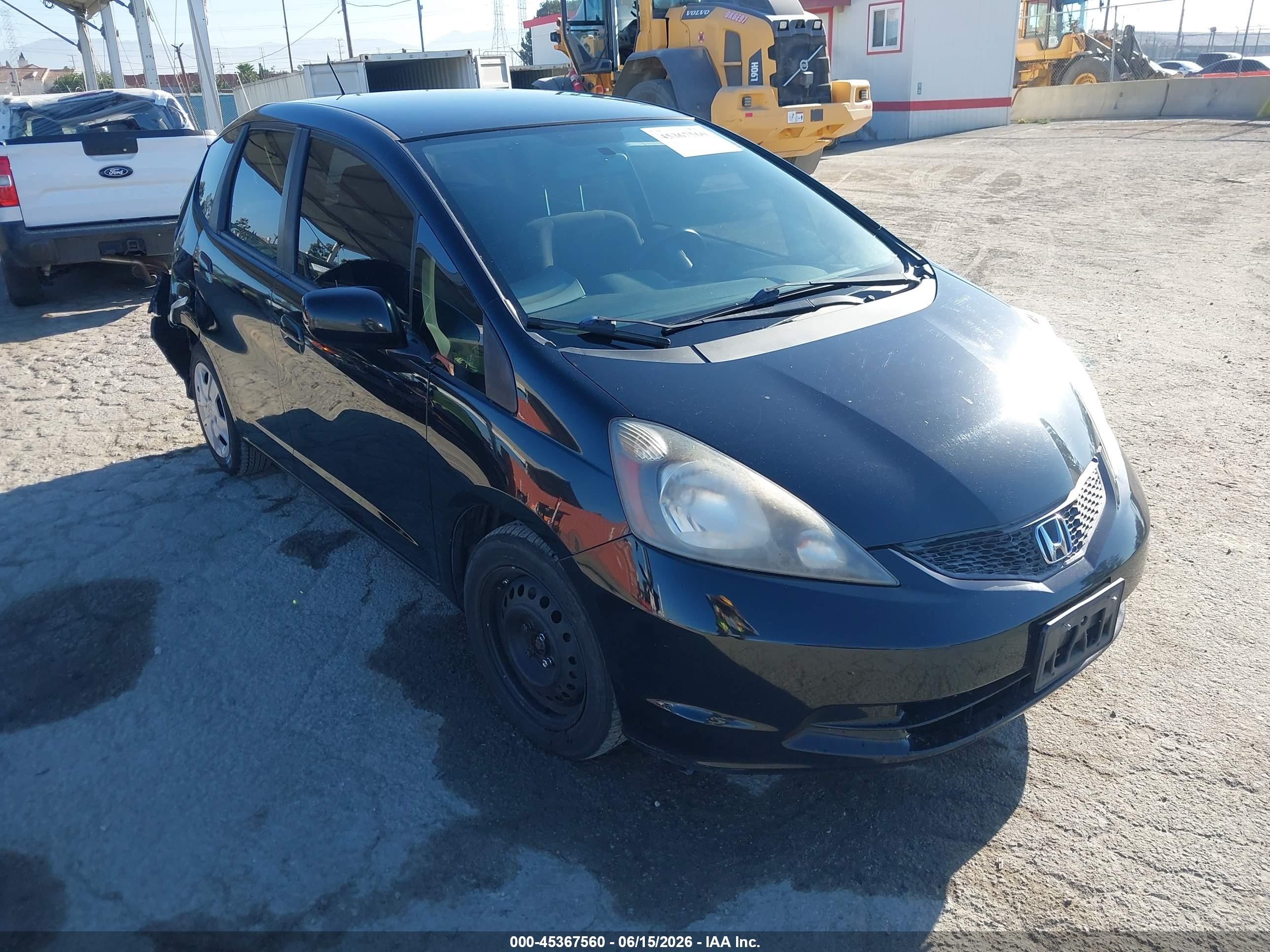 2013 Honda Fit   Black vin: JHMGE8H39DC065218