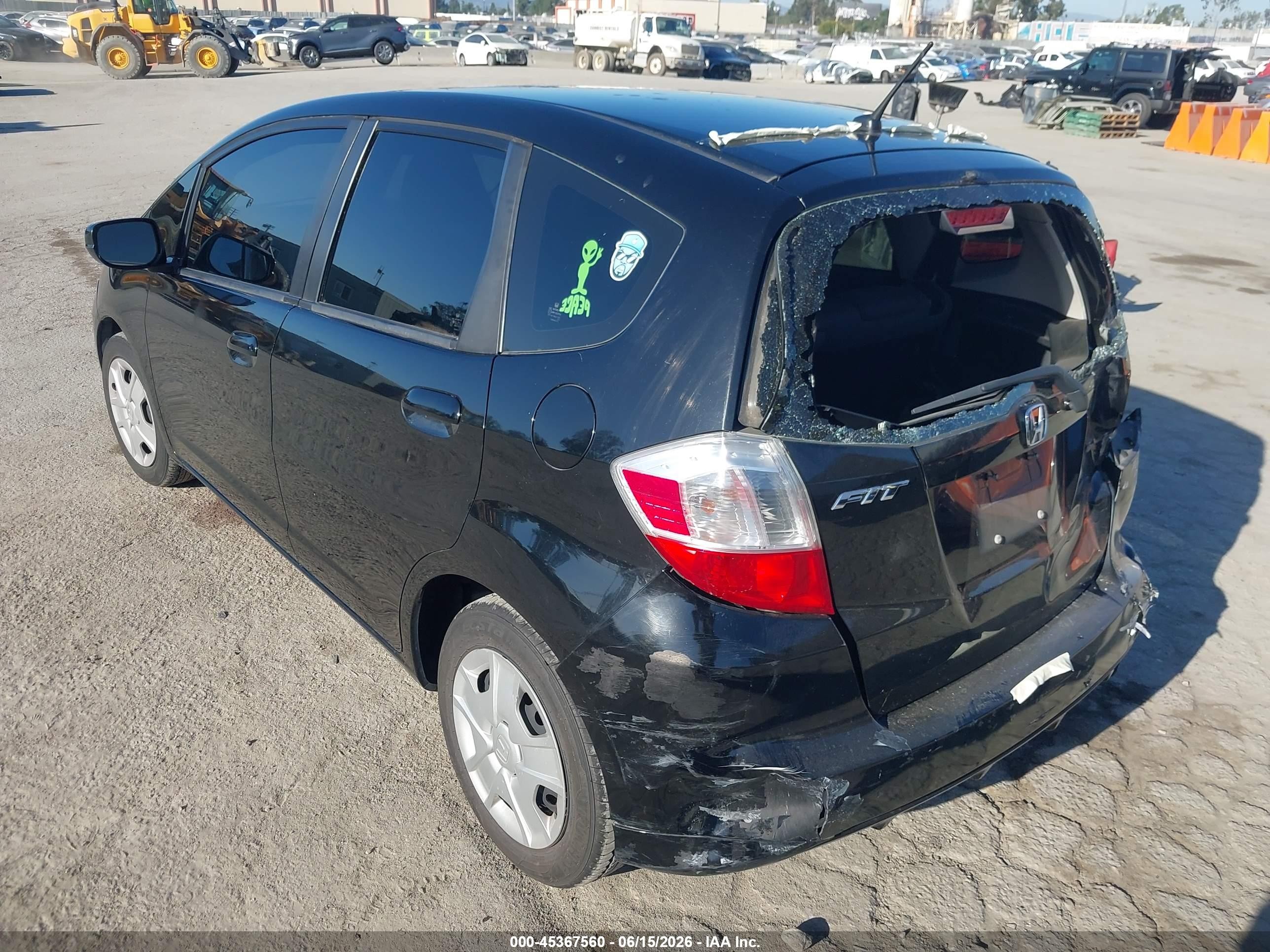 2013 Honda Fit   Black vin: JHMGE8H39DC065218