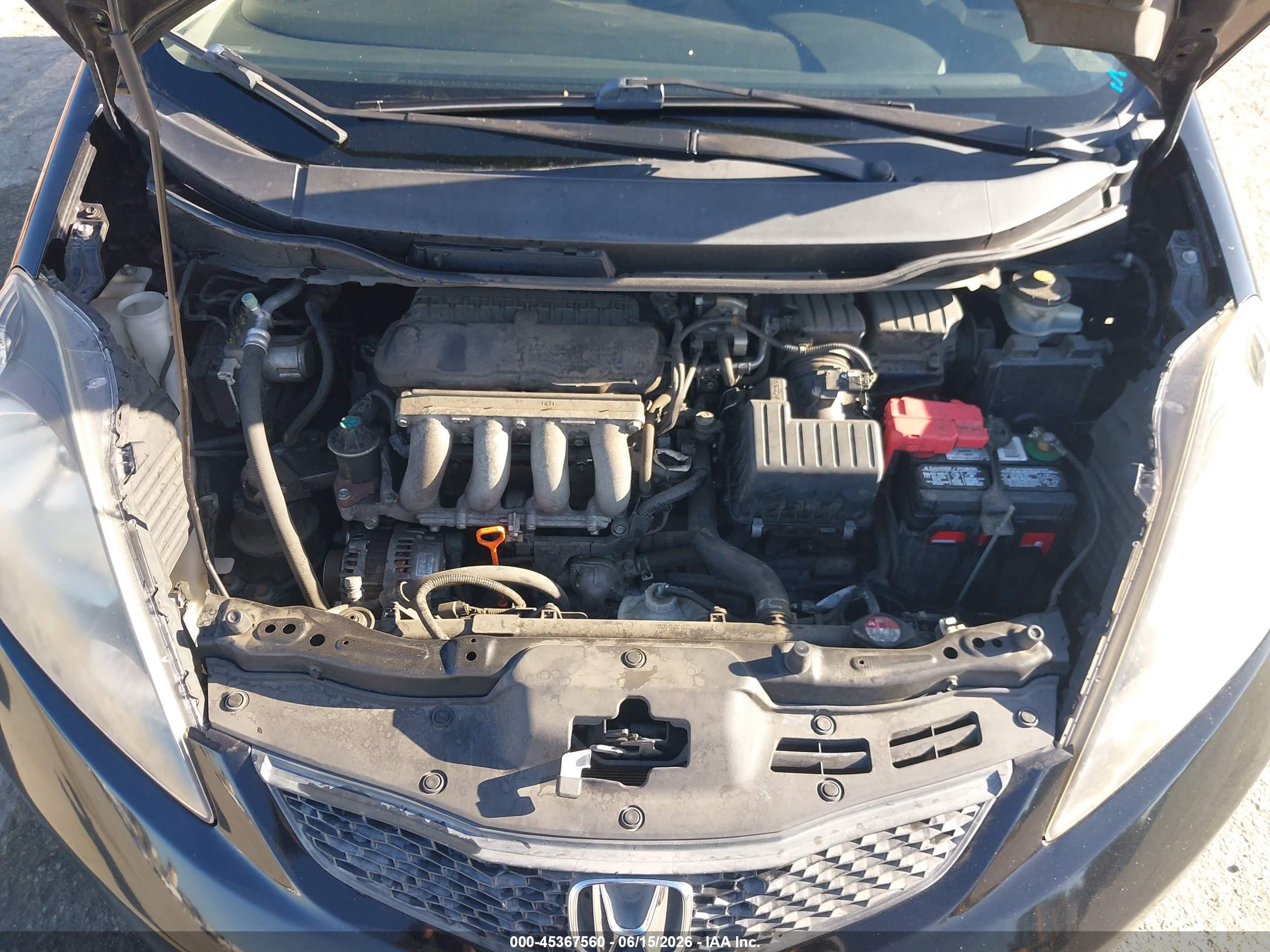 2013 Honda Fit   Black vin: JHMGE8H39DC065218
