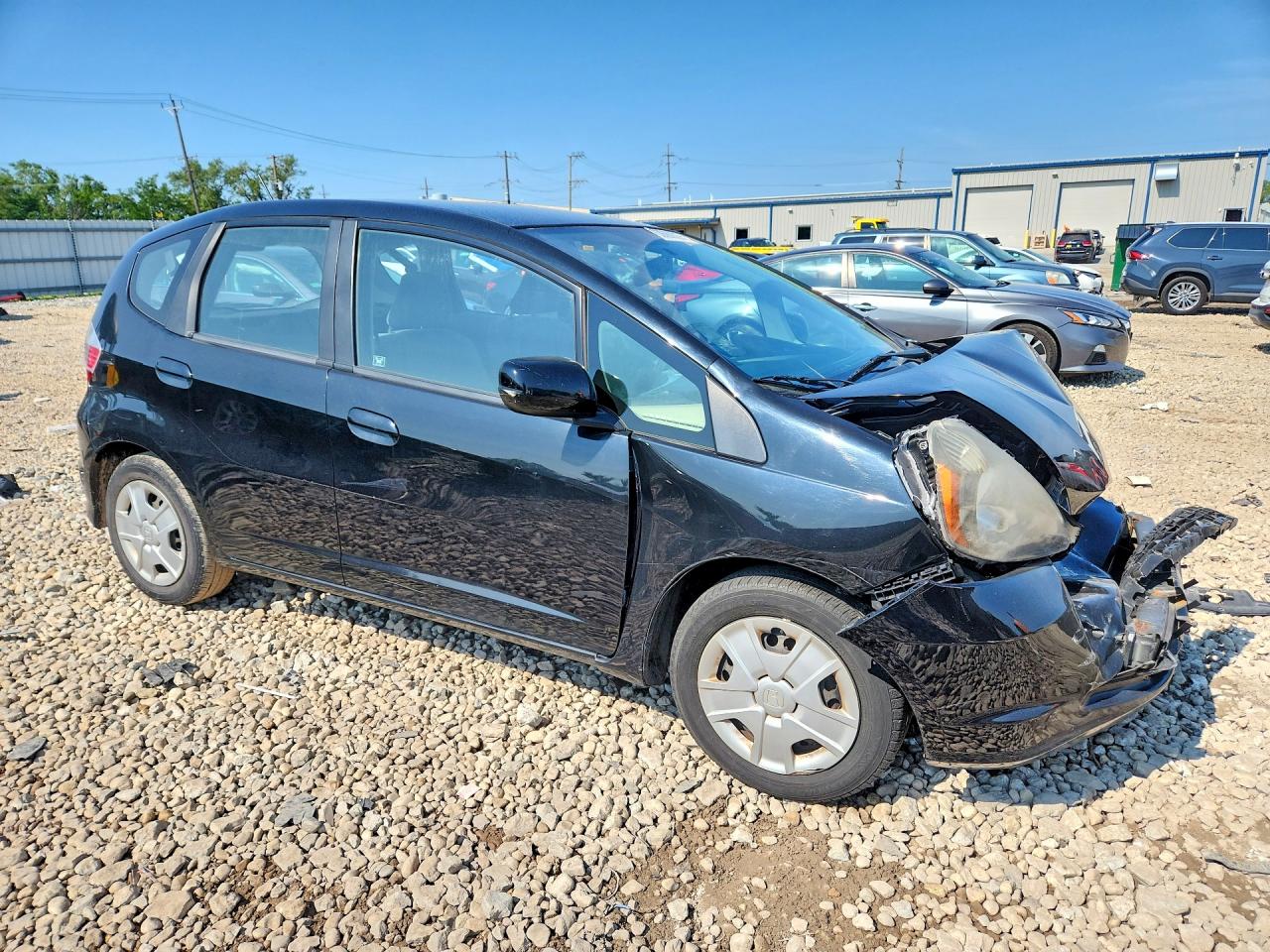 2013 Honda Fit Black vin: JHMGE8H39DC067308