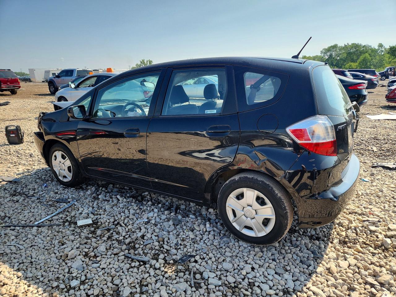 2013 Honda Fit Black vin: JHMGE8H39DC067308