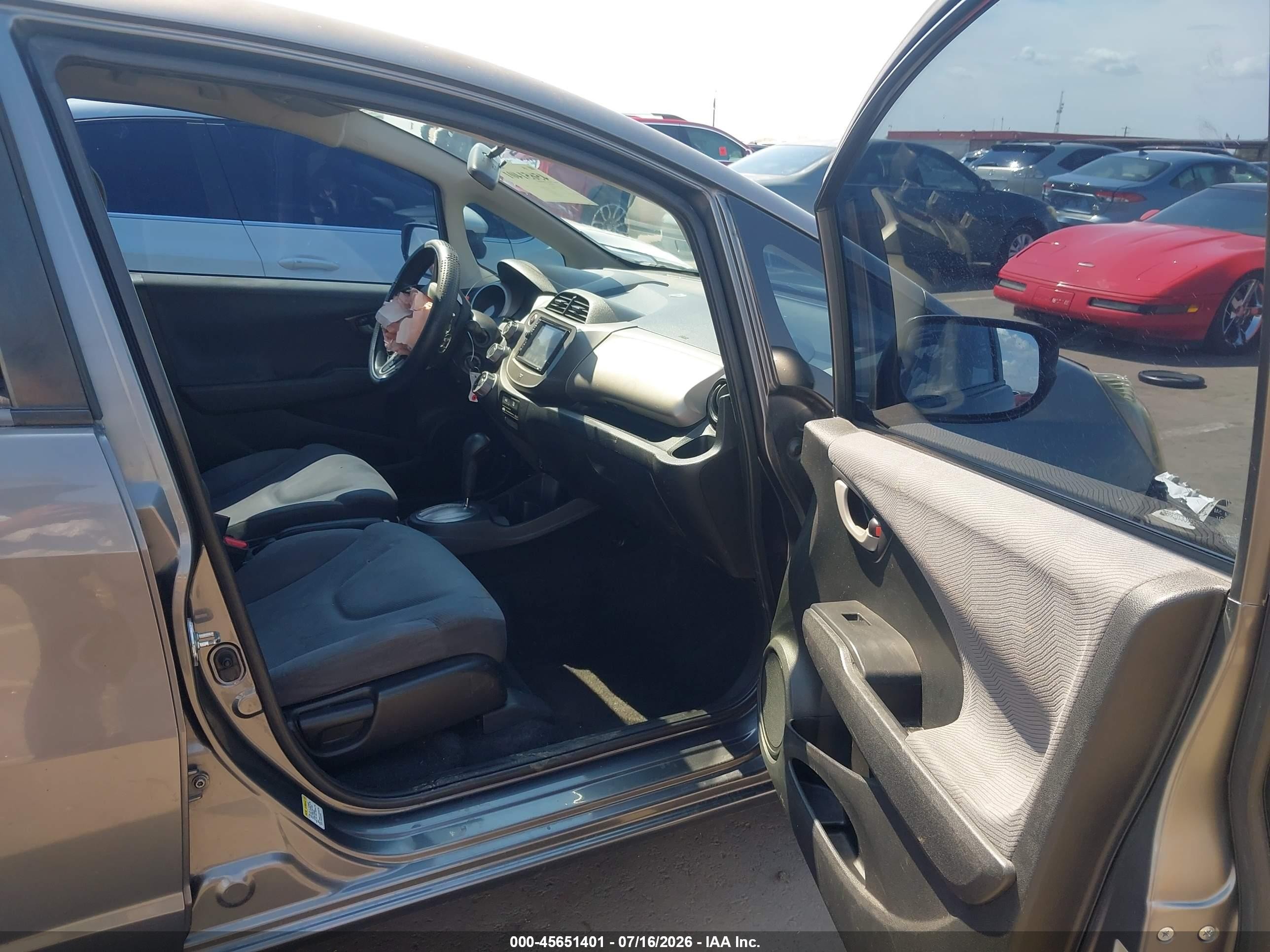 2012 Honda Fit   Black vin: JHMGE8H3XCC023865