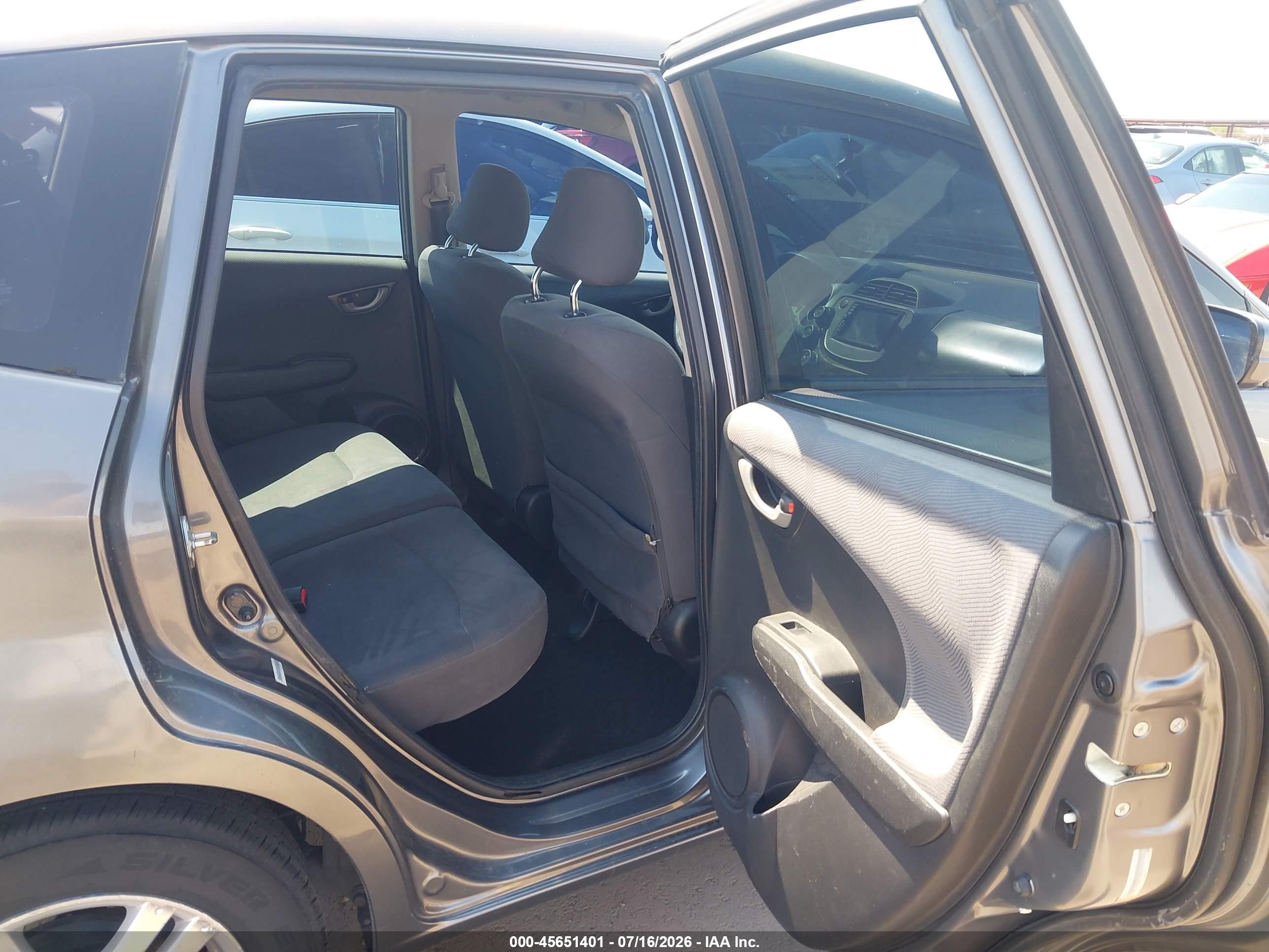 2012 Honda Fit   Black vin: JHMGE8H3XCC023865