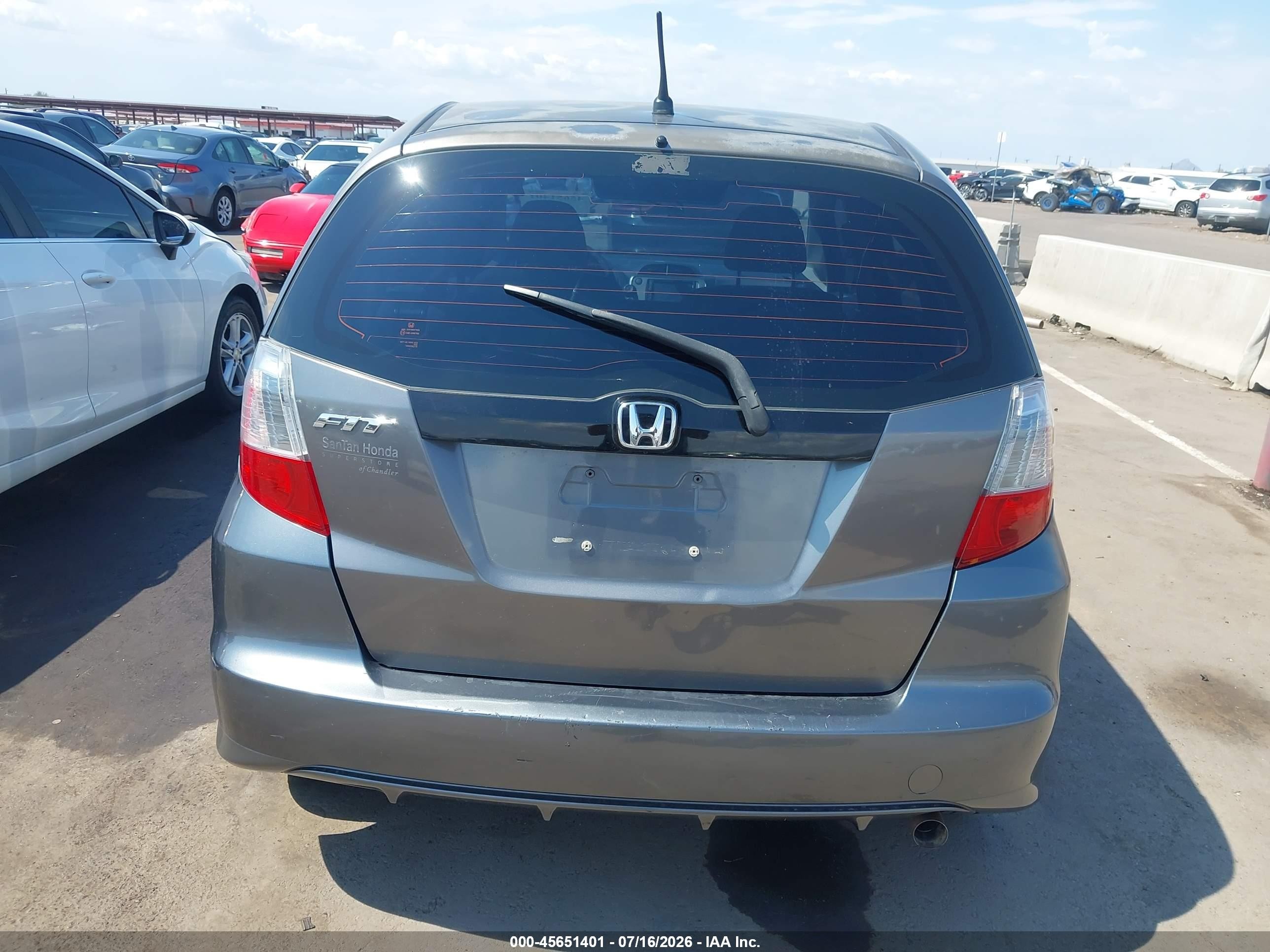 2012 Honda Fit   Black vin: JHMGE8H3XCC023865