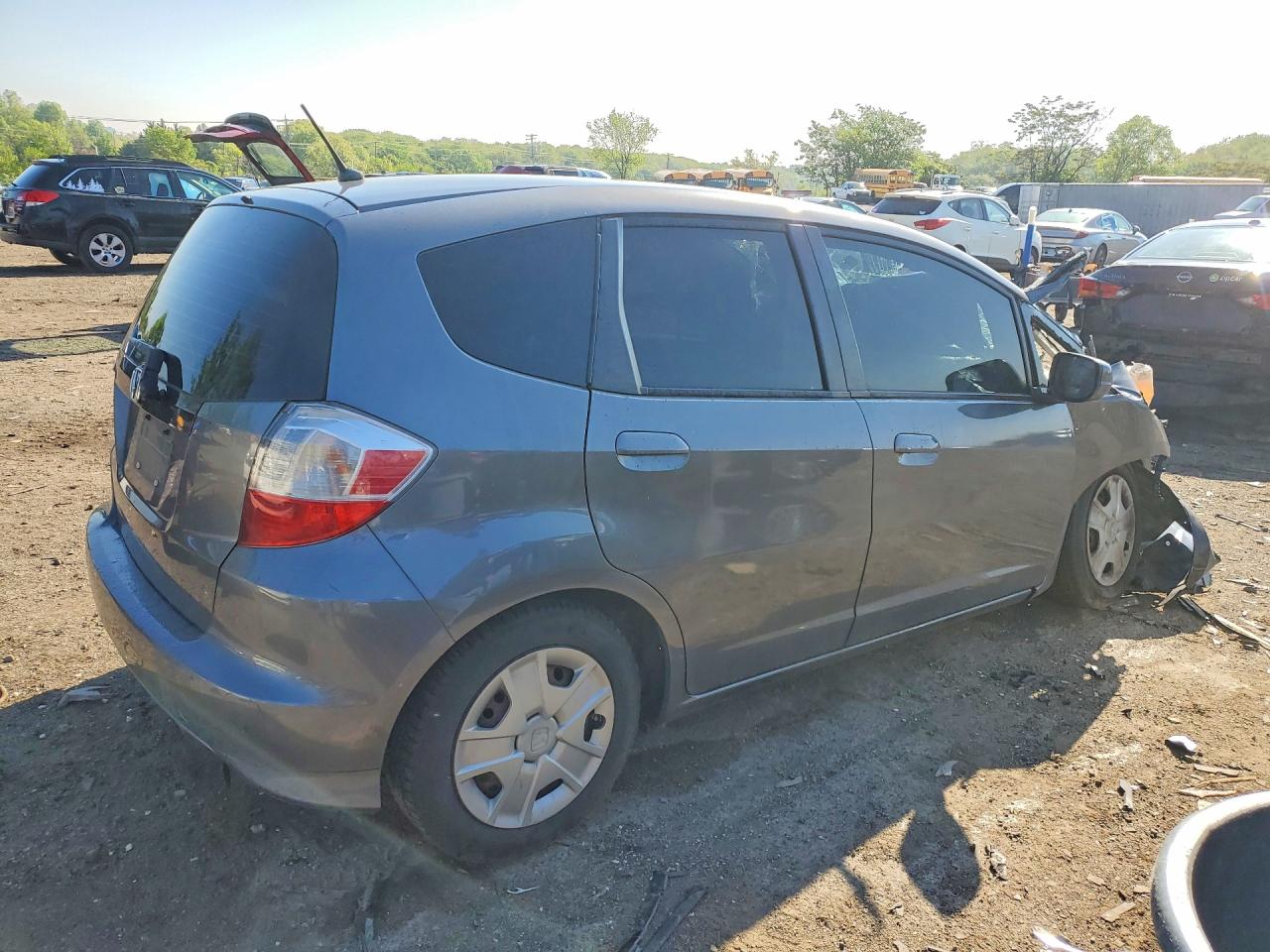 2012 Honda Fit Gray vin: JHMGE8H3XCC025700