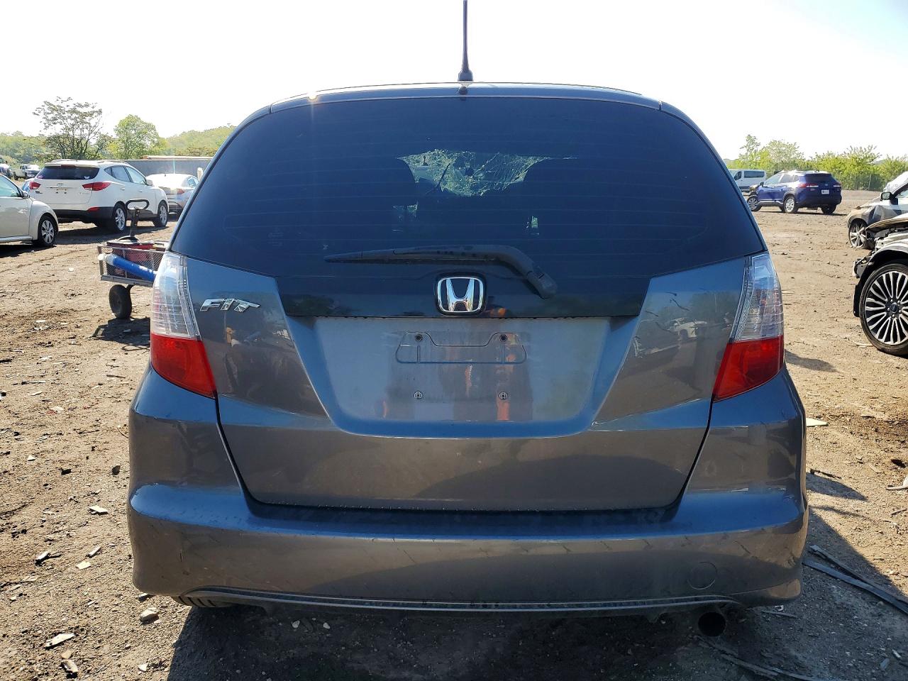 2012 Honda Fit Gray vin: JHMGE8H3XCC025700