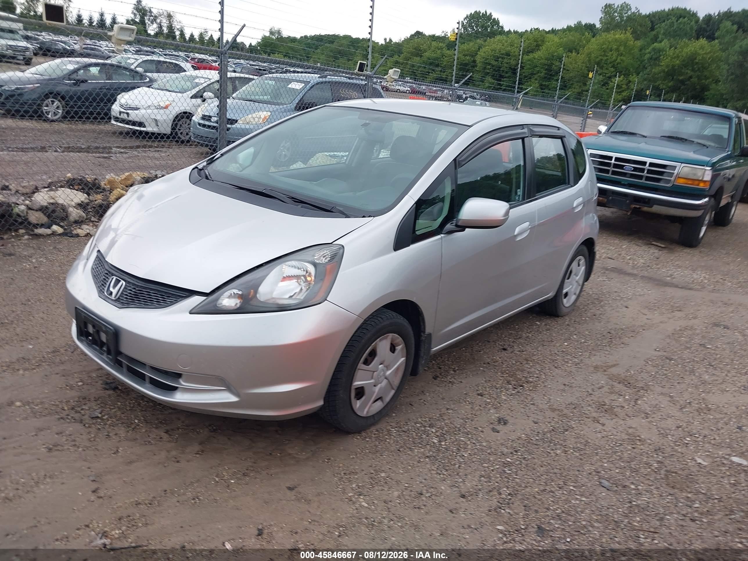 2012 Honda Fit   Silver vin: JHMGE8H3XCC028449