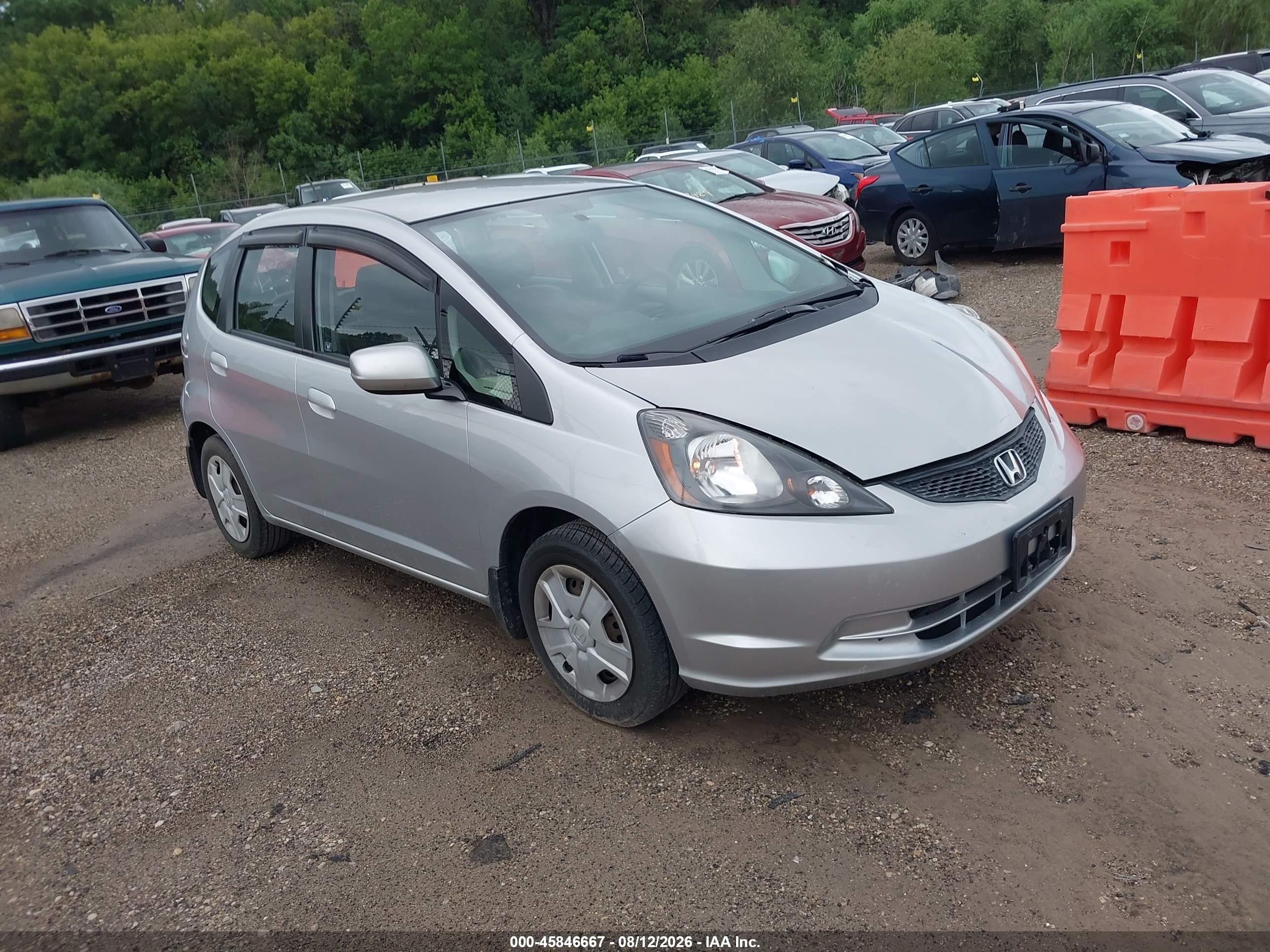 2012 Honda Fit   Silver vin: JHMGE8H3XCC028449