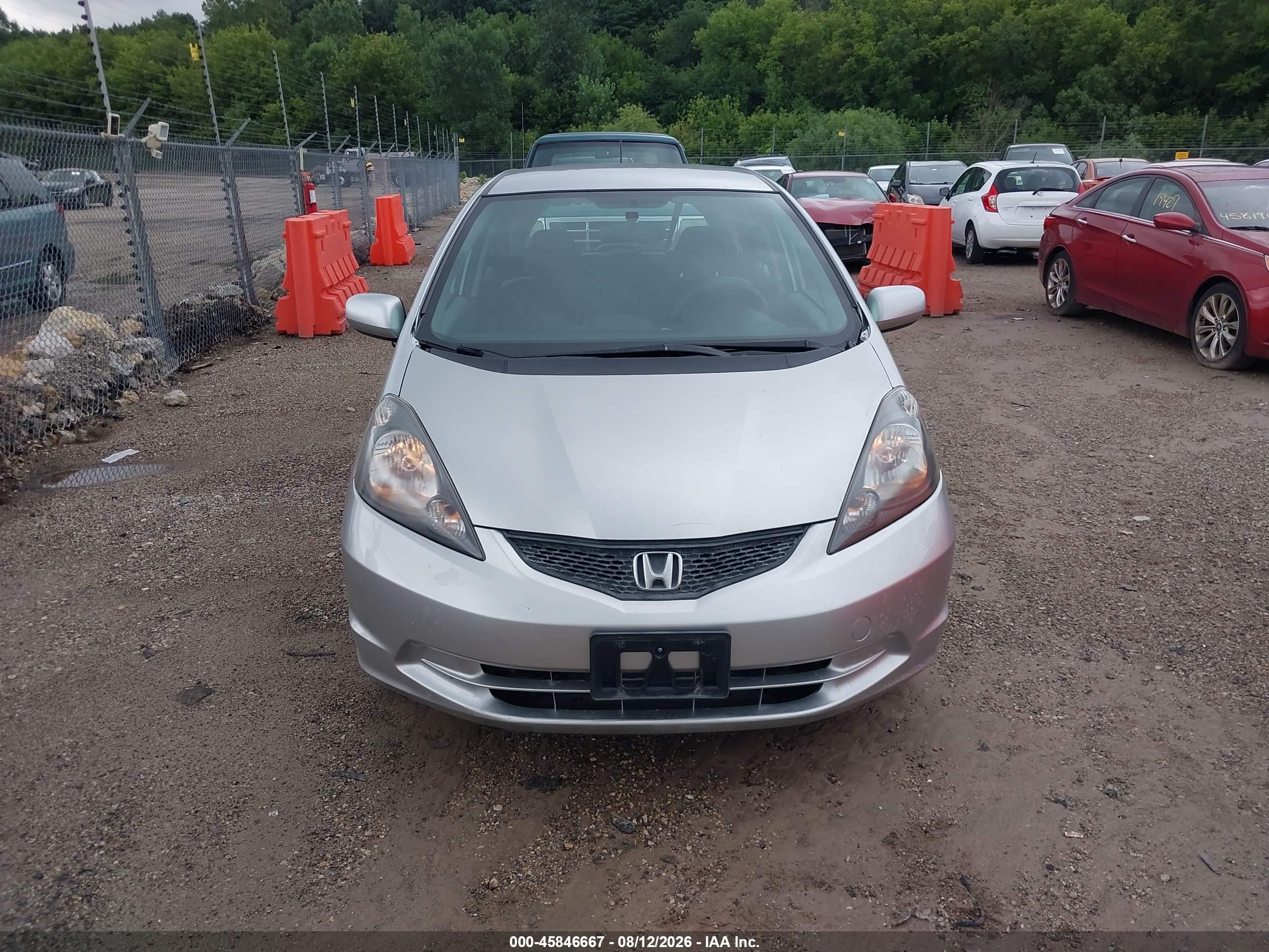 2012 Honda Fit   Silver vin: JHMGE8H3XCC028449