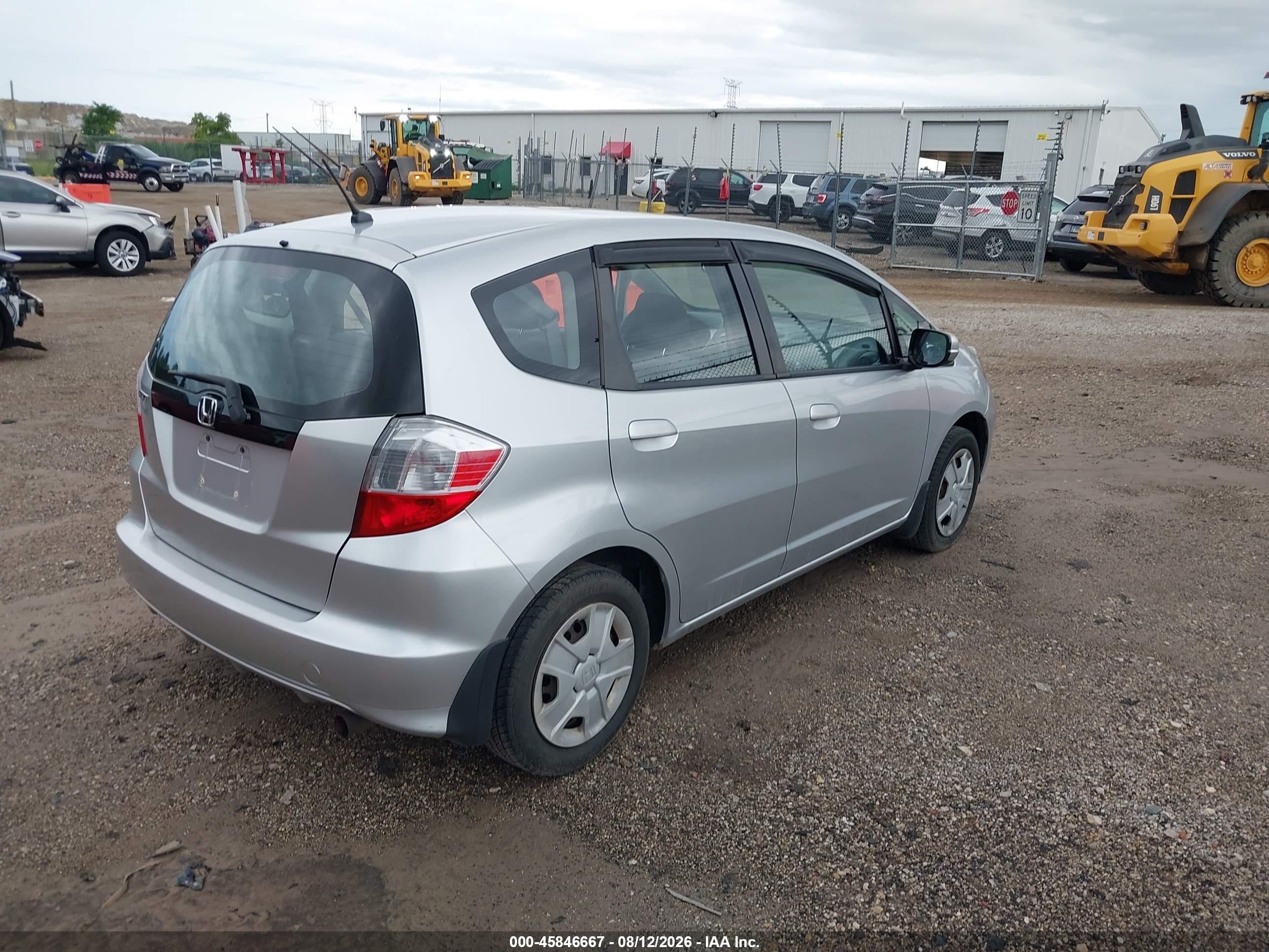 2012 Honda Fit   Silver vin: JHMGE8H3XCC028449