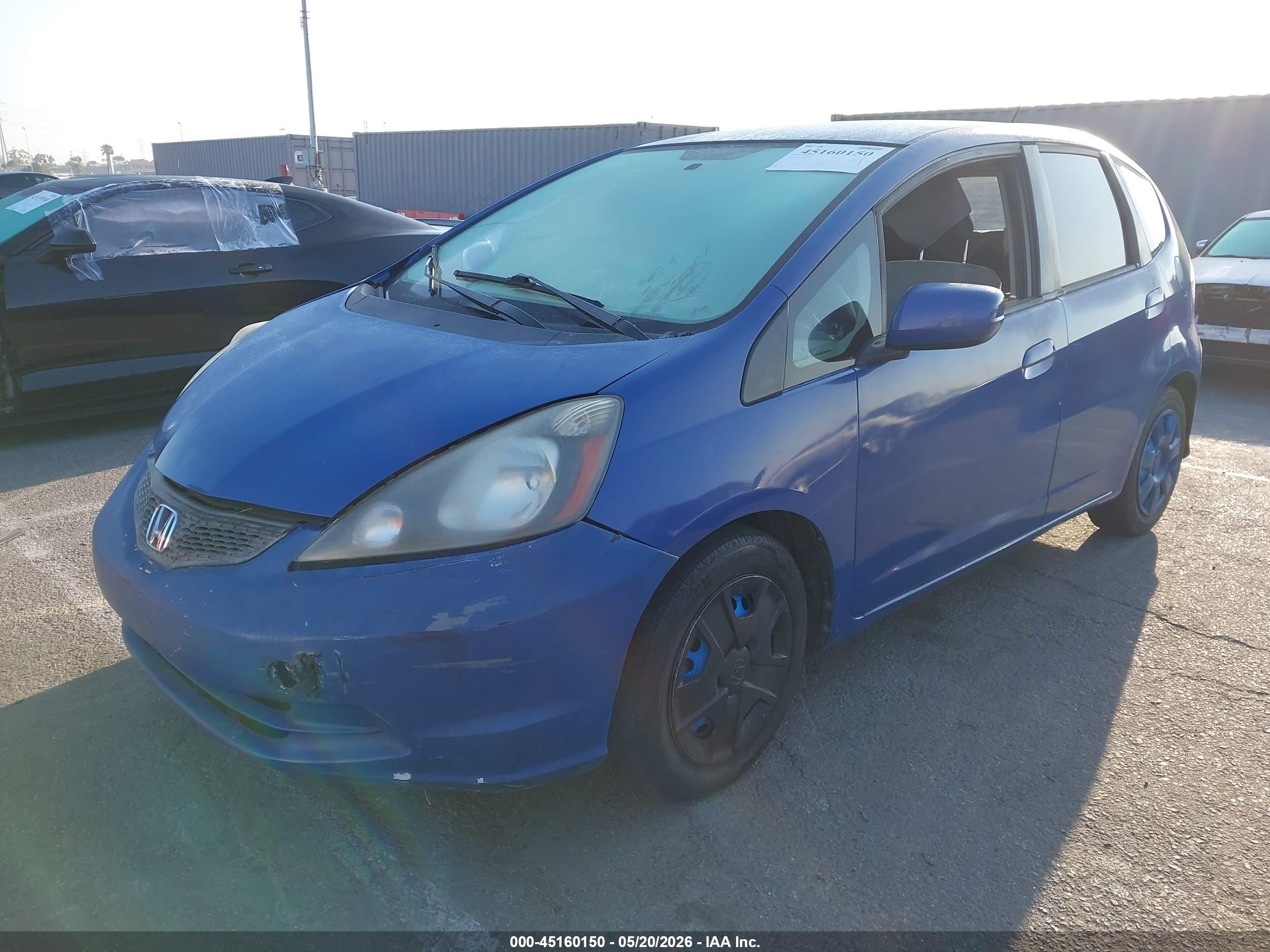 2012 Honda Fit   Синий vin: JHMGE8H3XCC037619