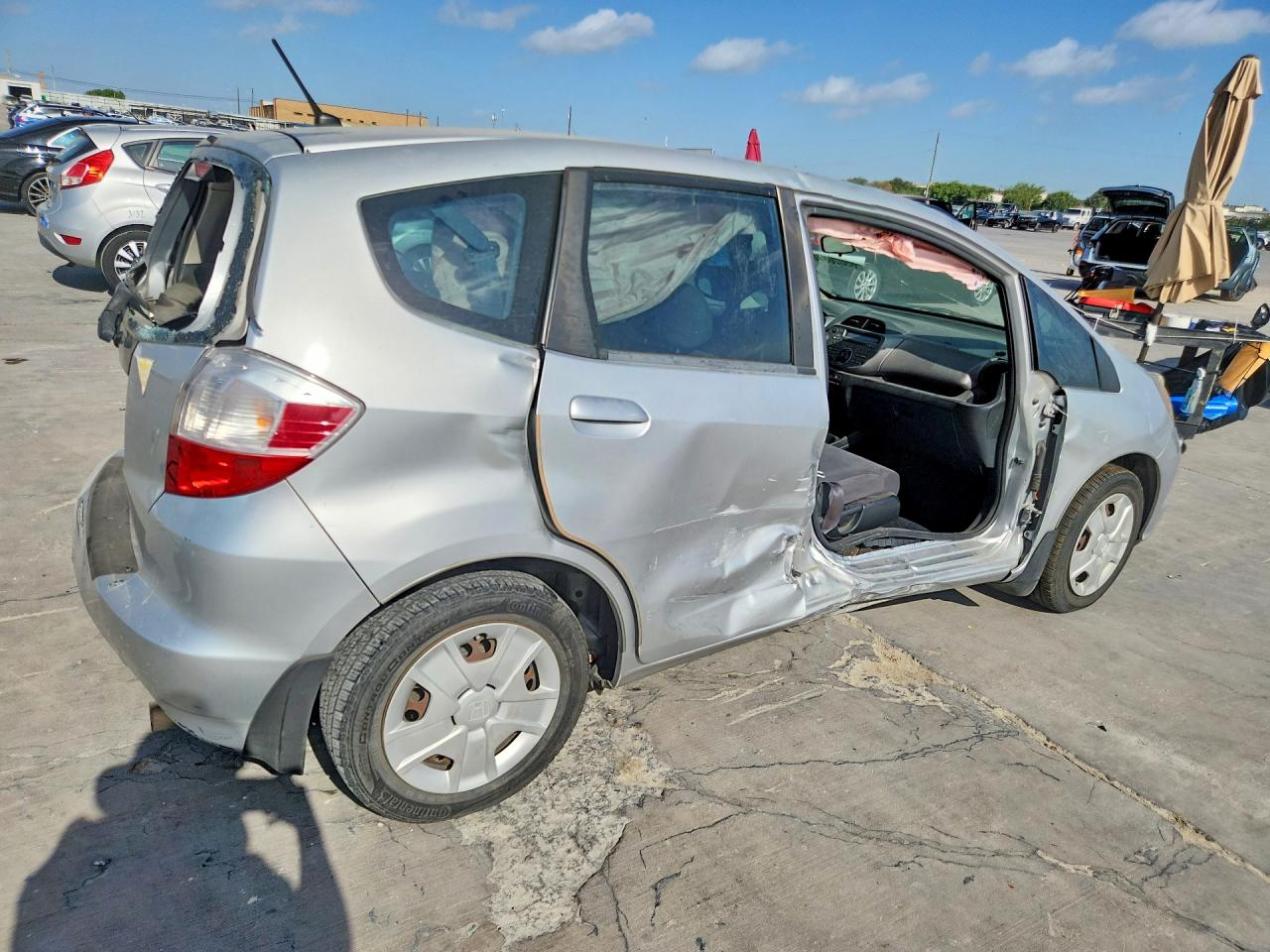 2012 Honda Fit Silver vin: JHMGE8H3XCC040813