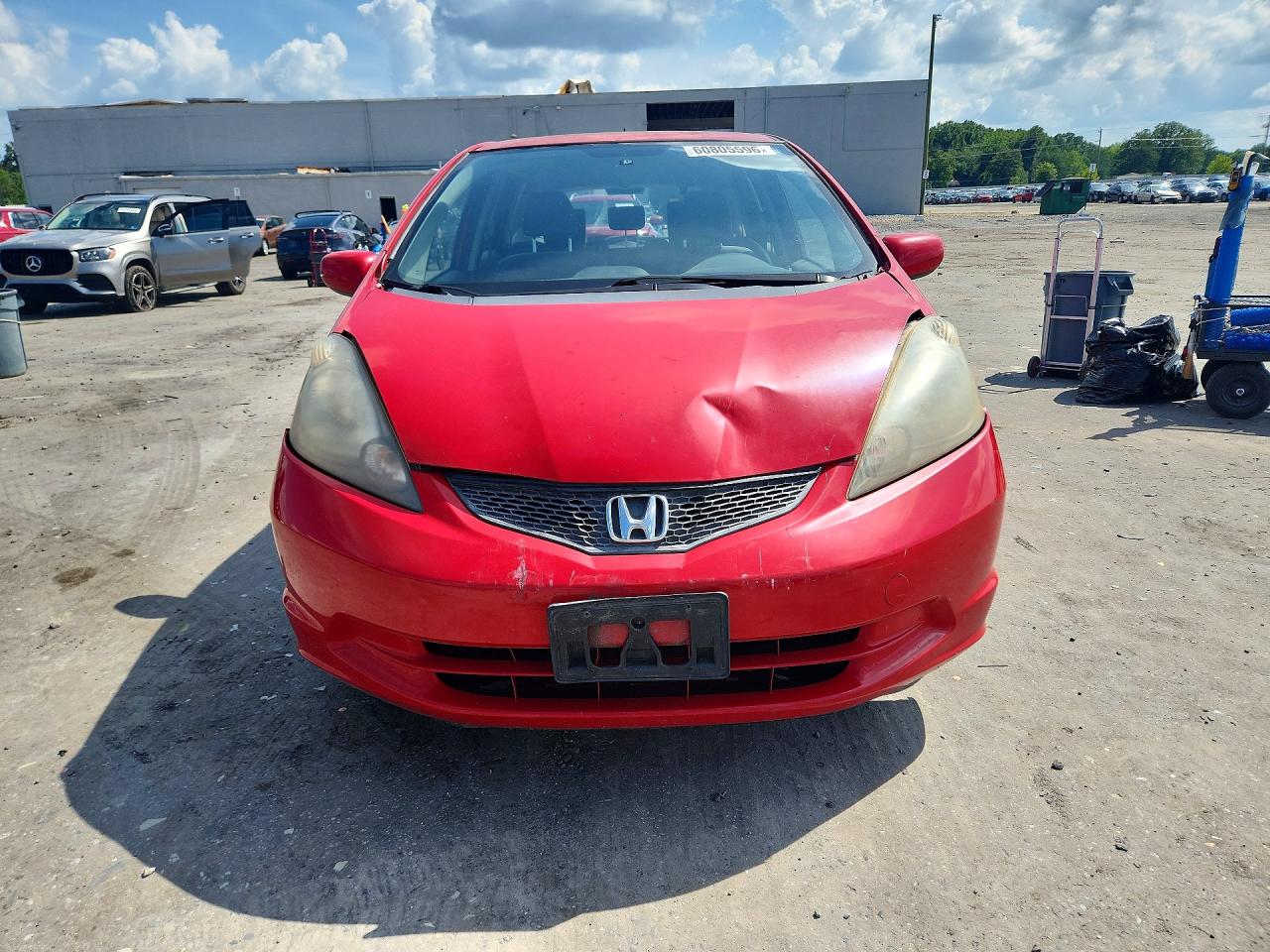 2012 Honda Fit Red vin: JHMGE8H3XCS005081