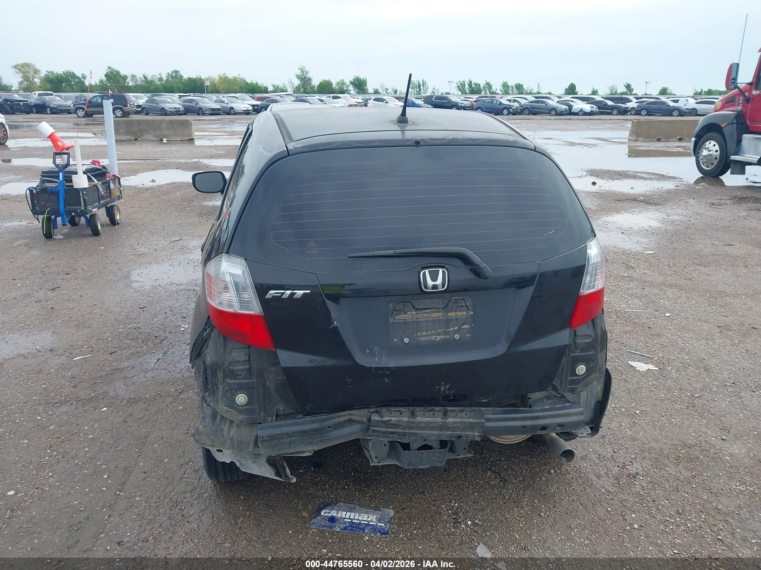 2012 Honda Fit Черный vin: JHMGE8H3XCS007154