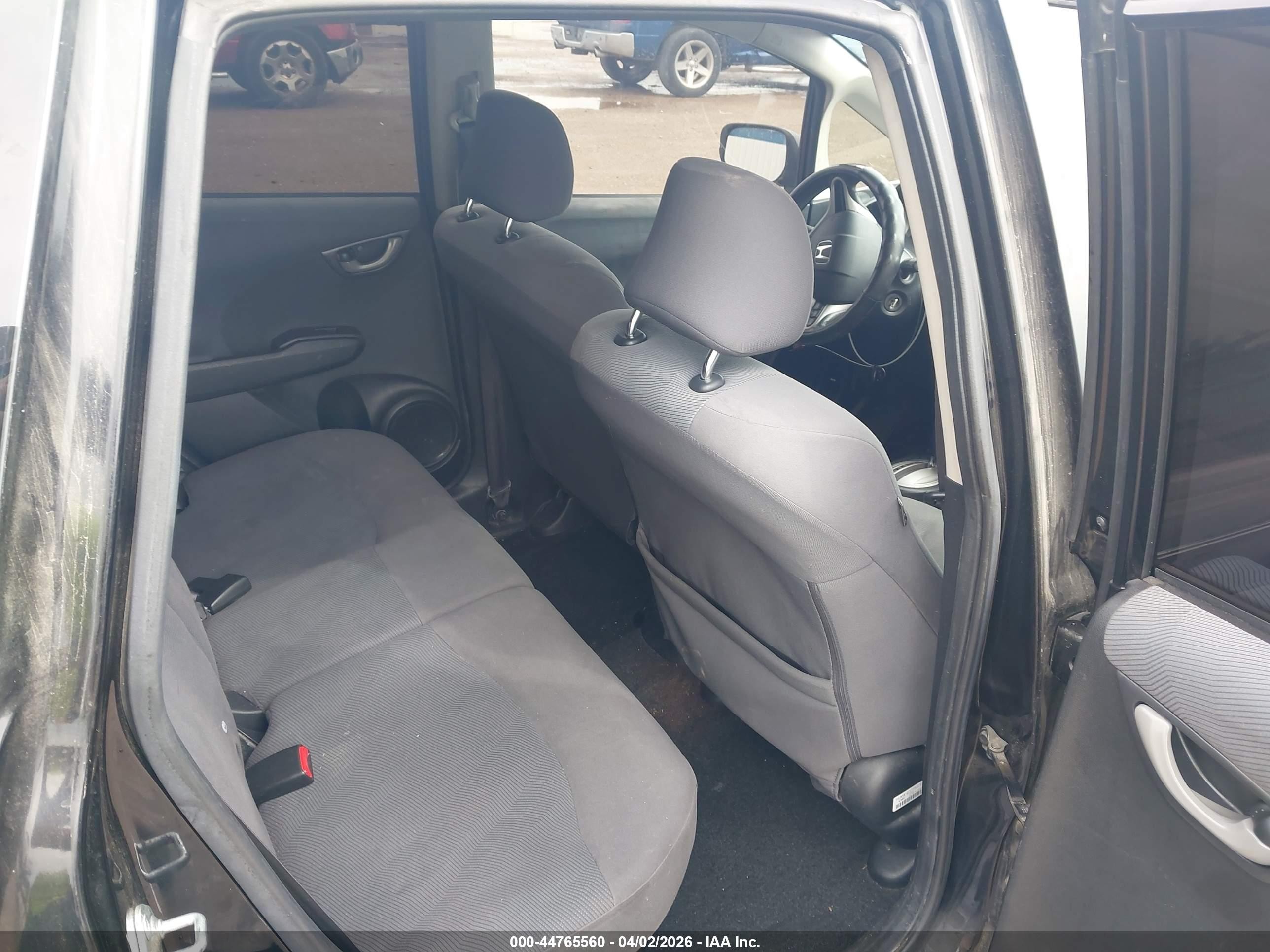 2012 Honda Fit Черный vin: JHMGE8H3XCS007154