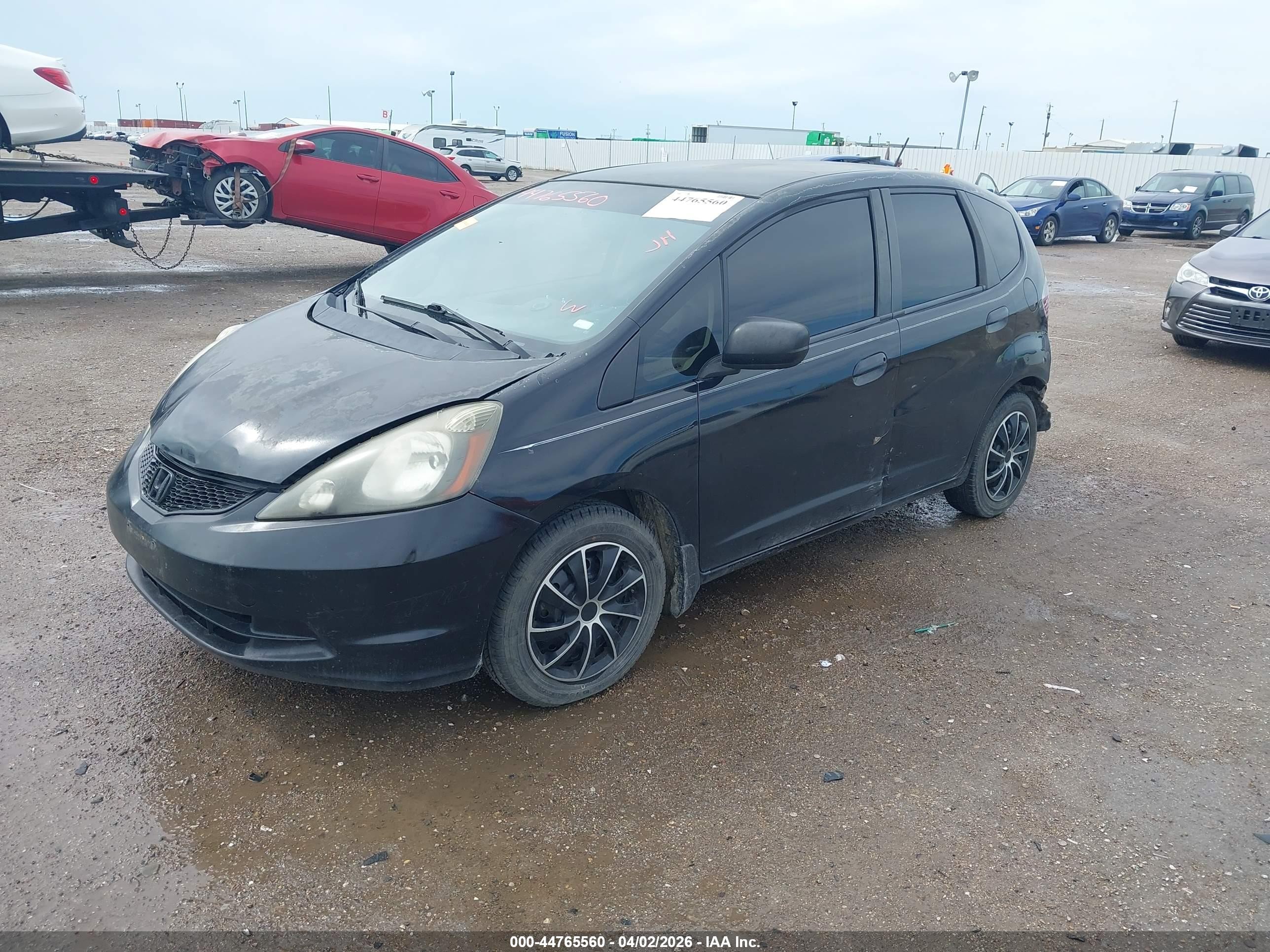 2012 Honda Fit Черный vin: JHMGE8H3XCS007154