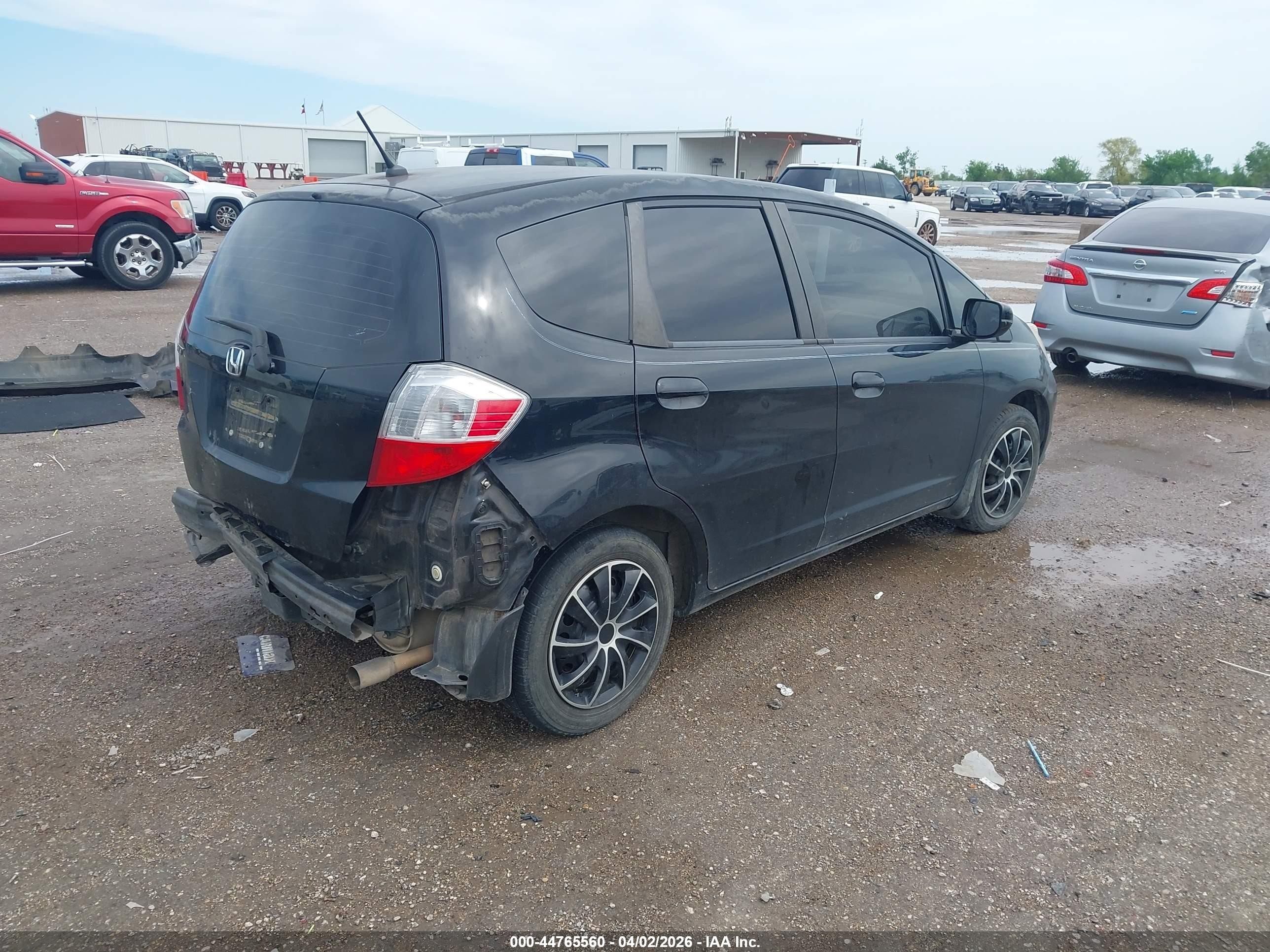 2012 Honda Fit Черный vin: JHMGE8H3XCS007154