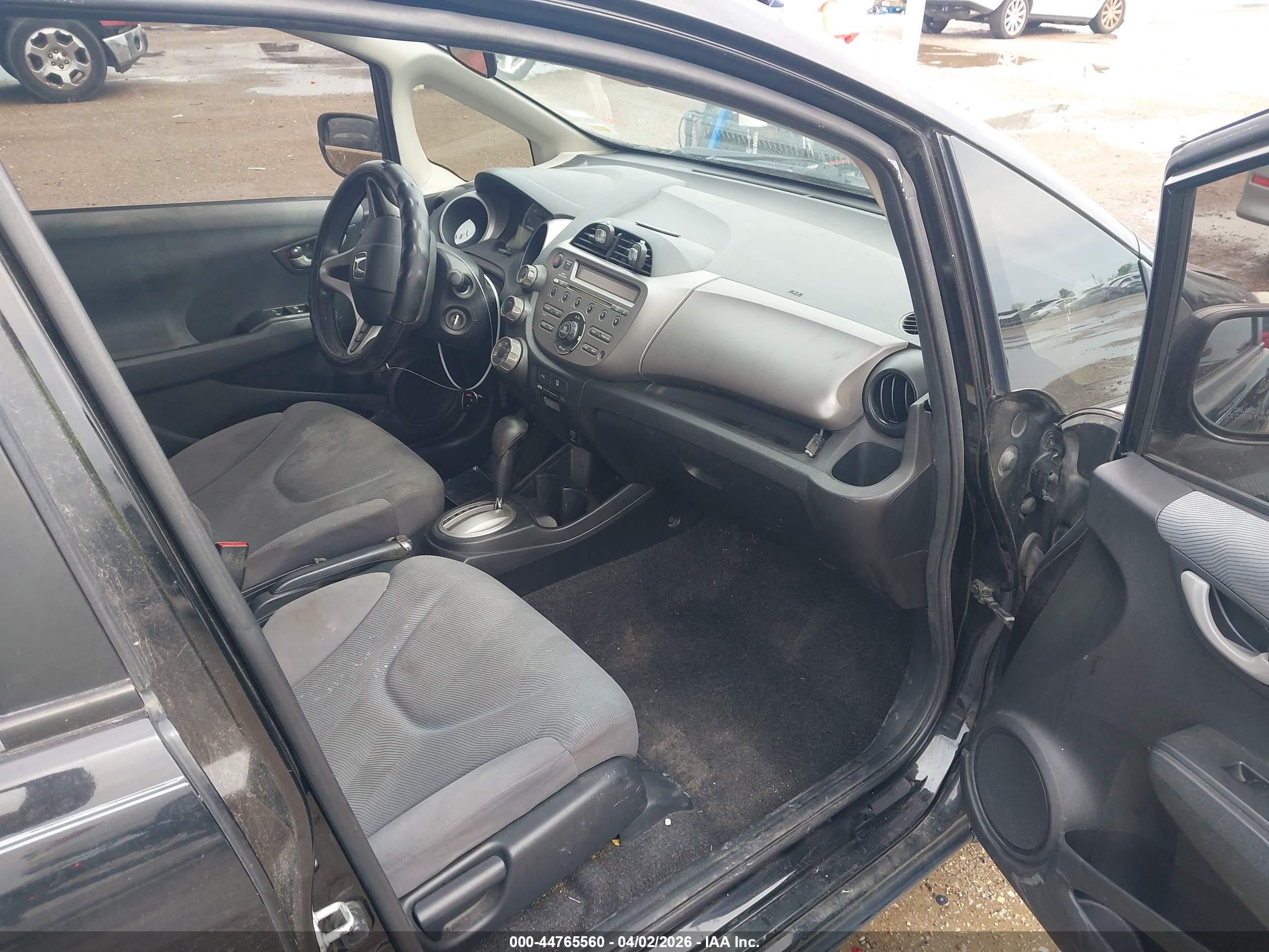 2012 Honda Fit Черный vin: JHMGE8H3XCS007154