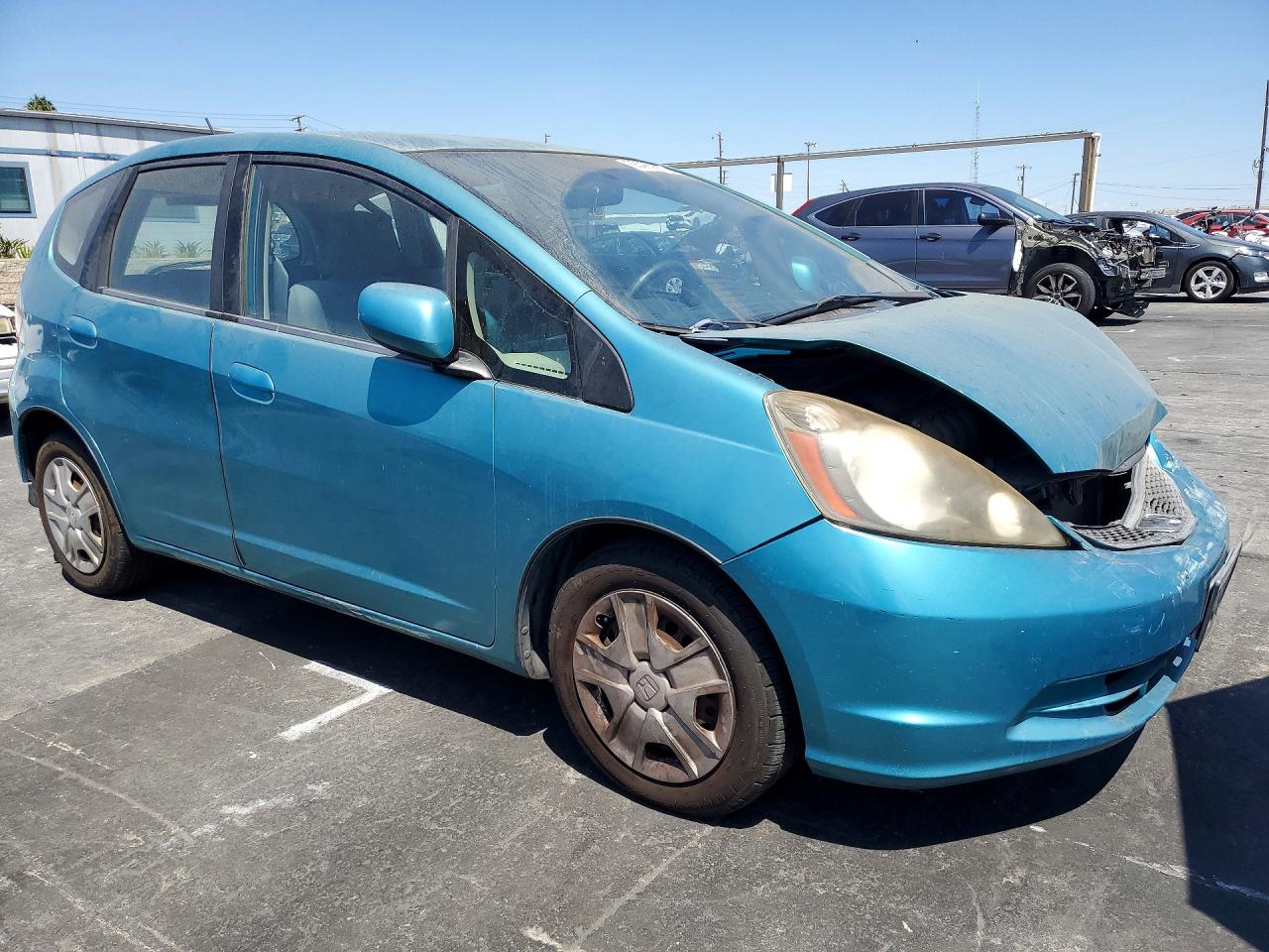 2013 Honda Fit Blue vin: JHMGE8H3XDC001673