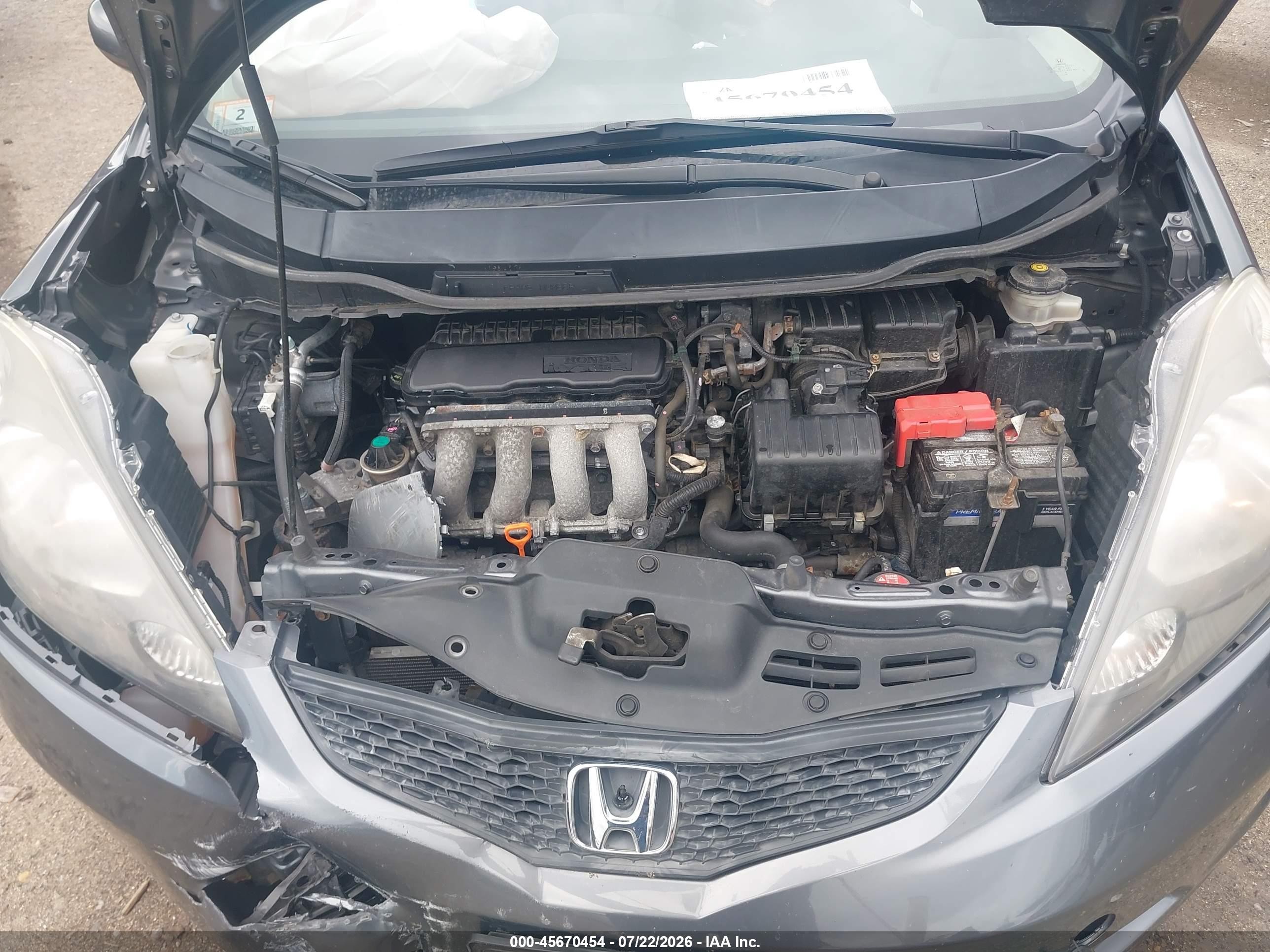 2013 Honda Fit Серый vin: JHMGE8H3XDC006873