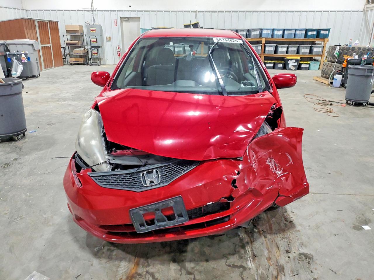 2013 Honda Fit Red vin: JHMGE8H3XDC023821