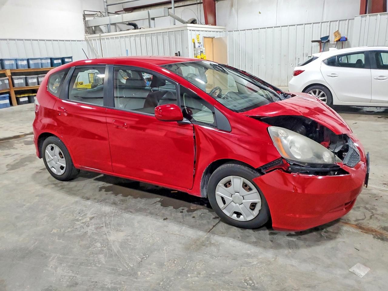 2013 Honda Fit Red vin: JHMGE8H3XDC023821