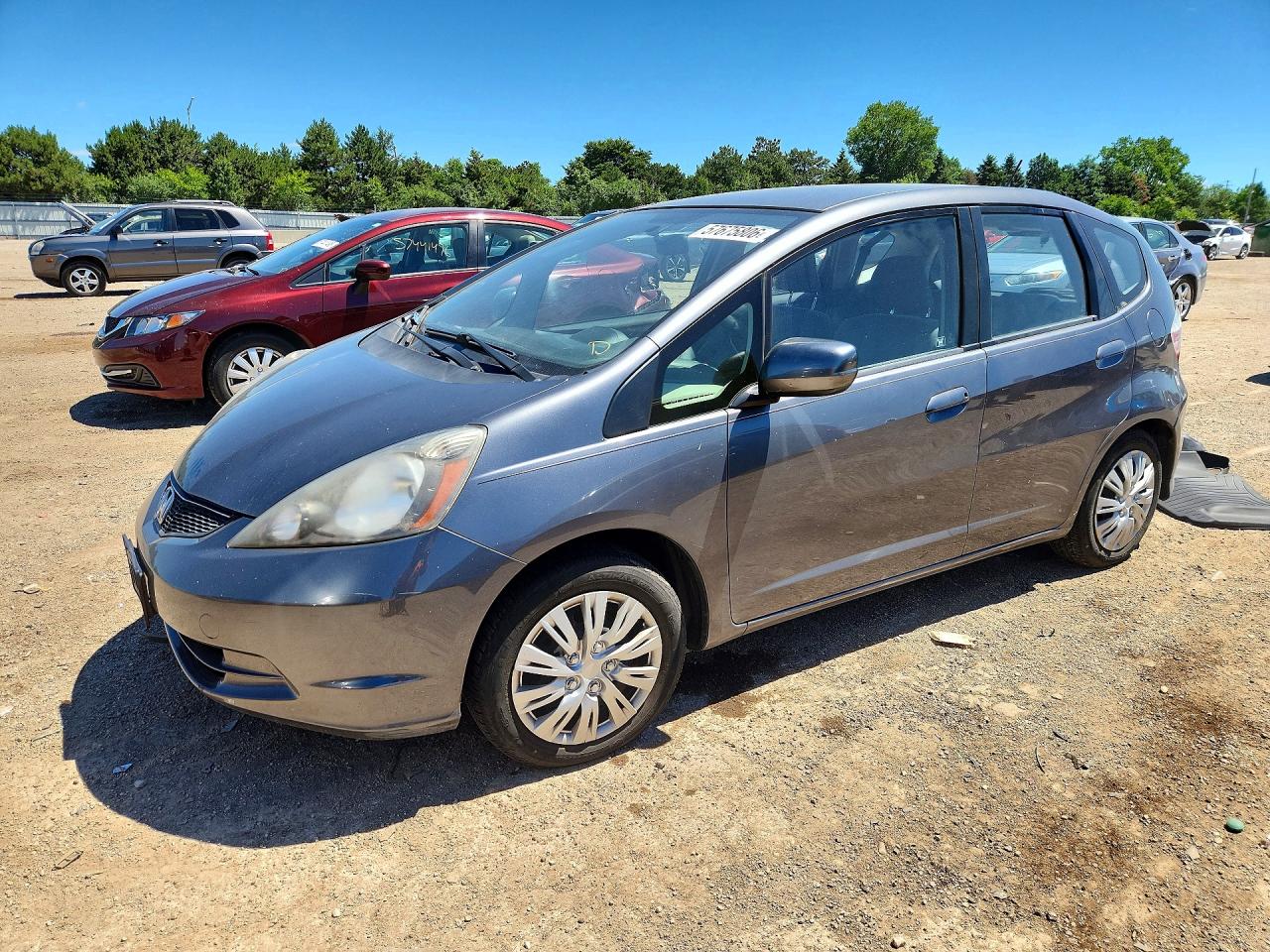 2013 Honda Fit Charcoal vin: JHMGE8H3XDC025777