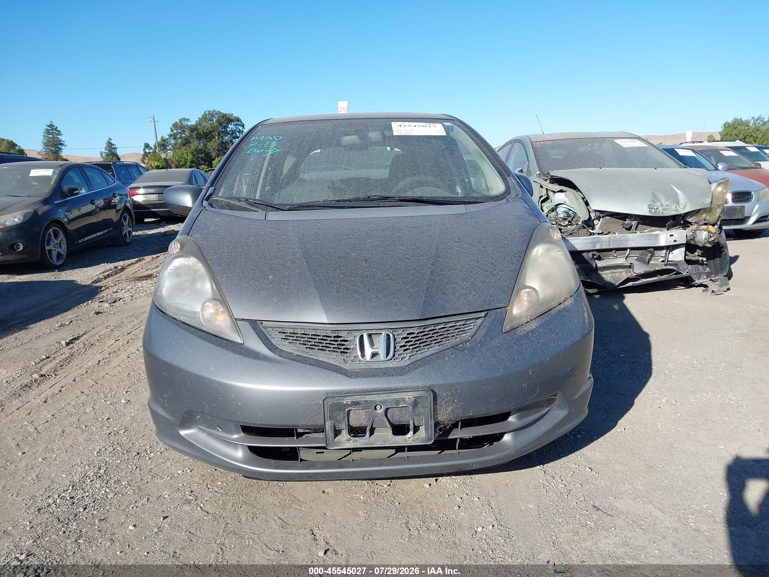 2013 Honda Fit   Gray vin: JHMGE8H3XDC067530