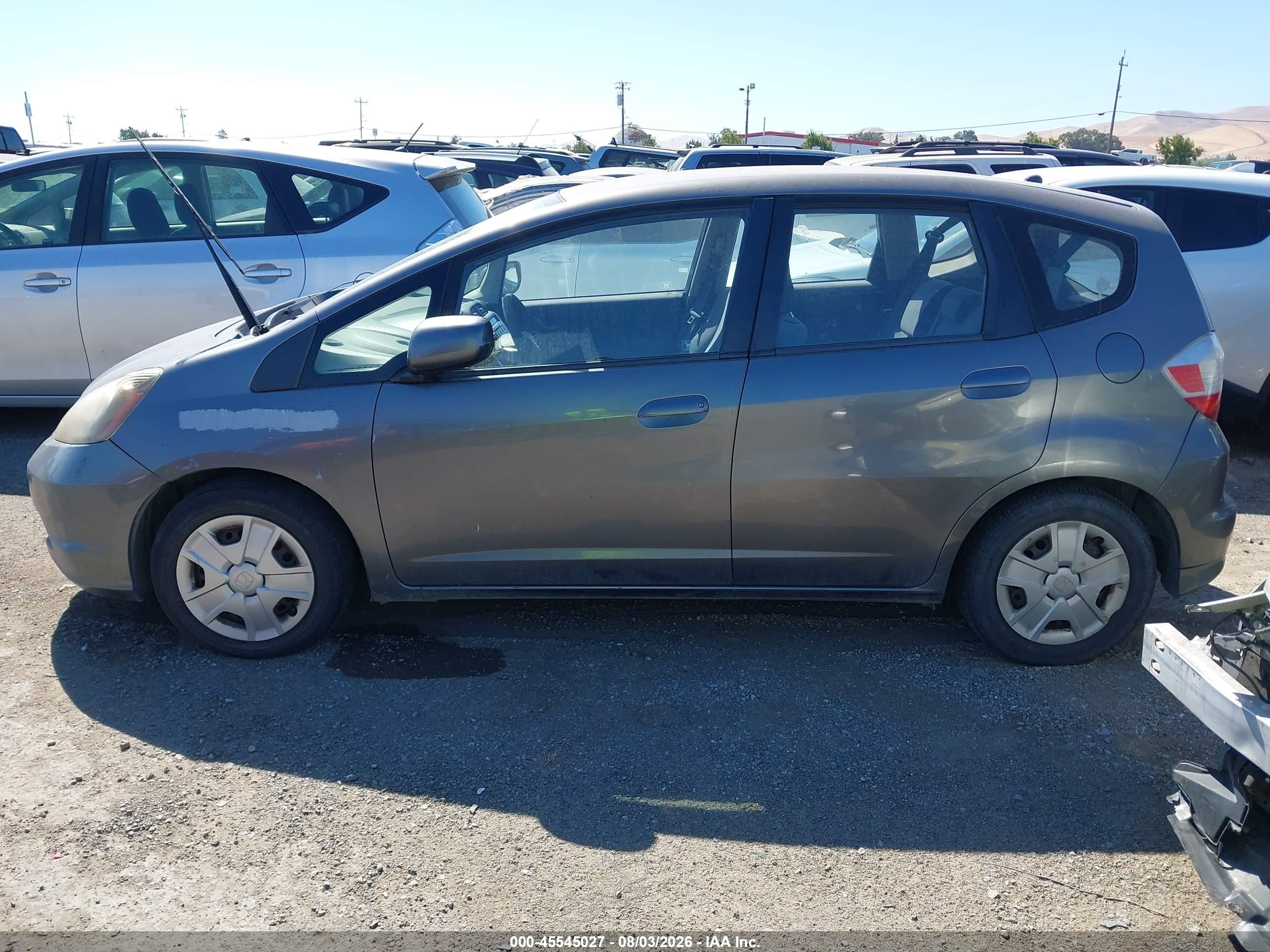 2013 Honda Fit   Gray vin: JHMGE8H3XDC067530