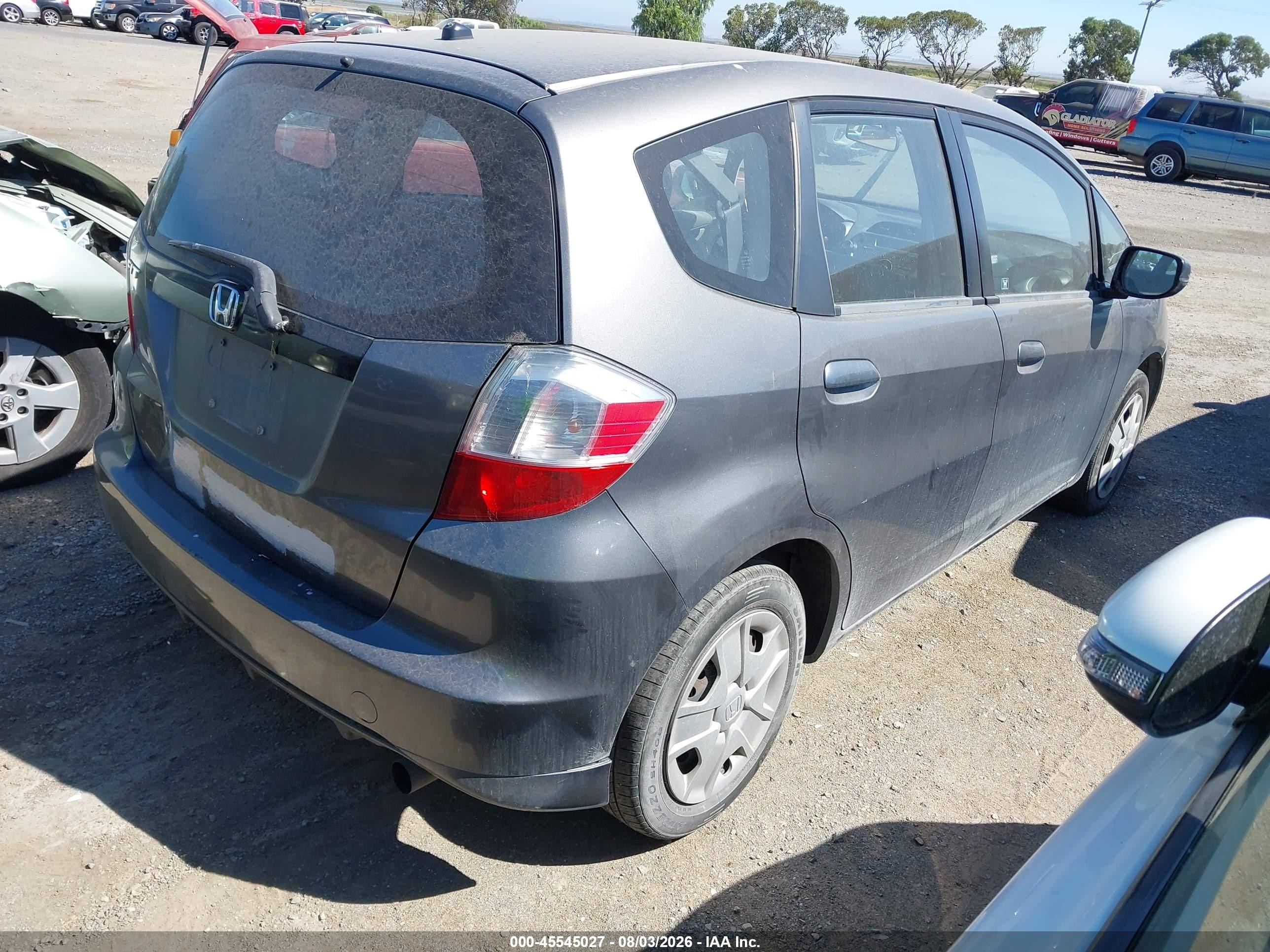 2013 Honda Fit   Gray vin: JHMGE8H3XDC067530