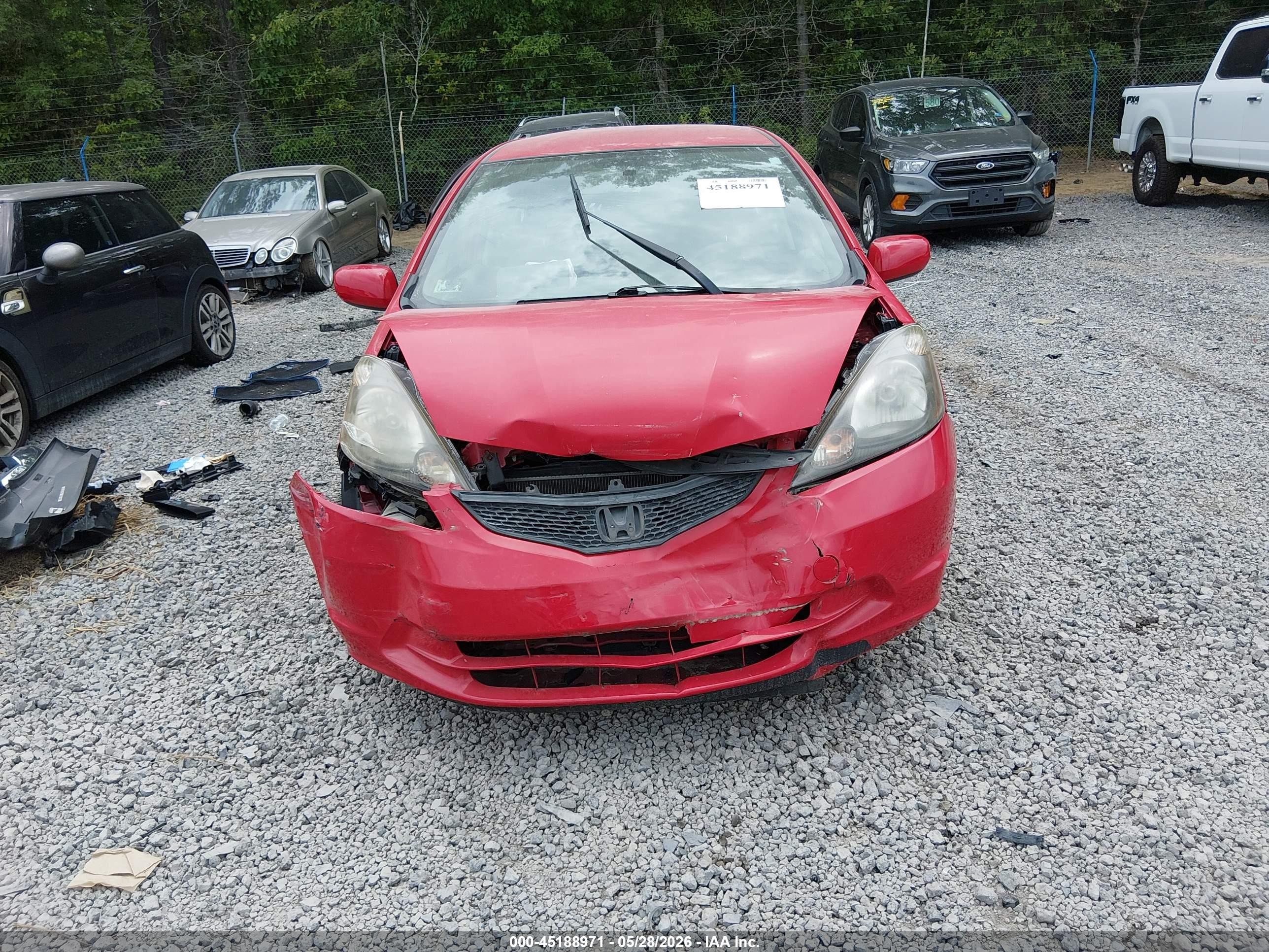2013 Honda Fit Red vin: JHMGE8H3XDC077569