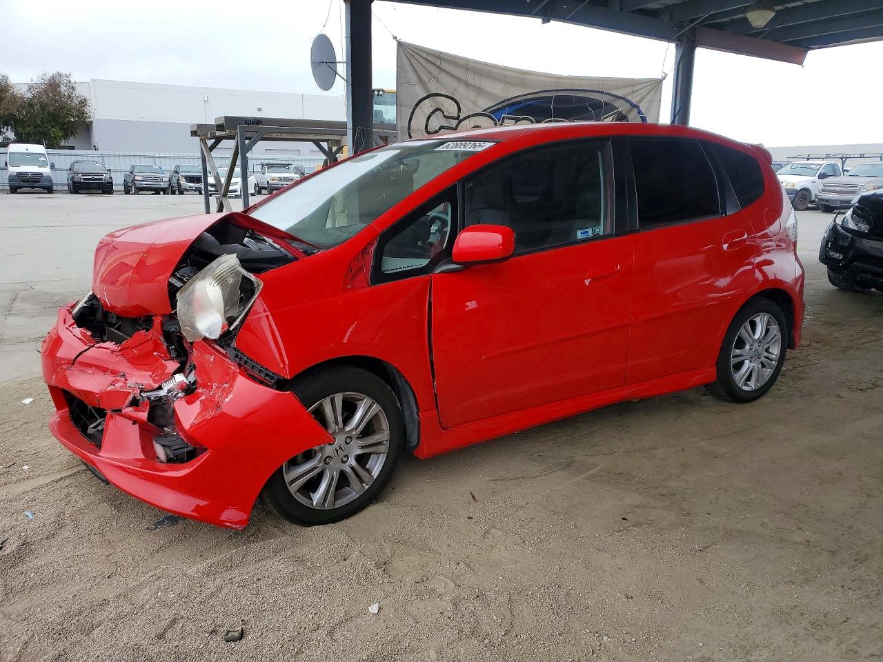 2010 Honda Fit Sport Red vin: JHMGE8H40AC002383