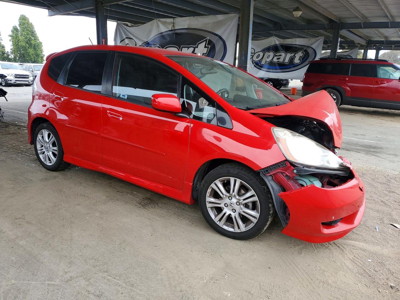 2010 Honda Fit Sport Red vin: JHMGE8H40AC002383
