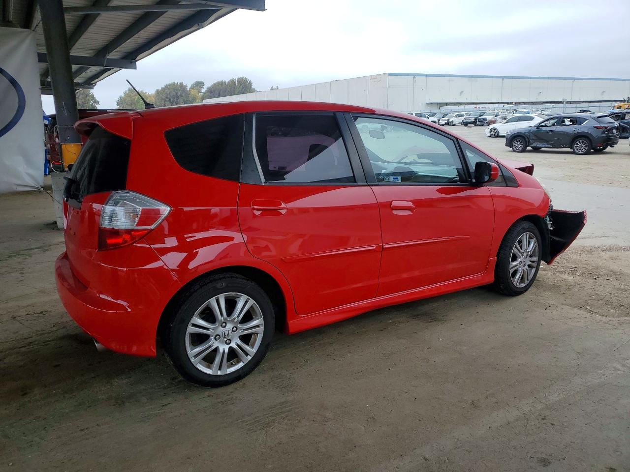 2010 Honda Fit Sport Red vin: JHMGE8H40AC002383