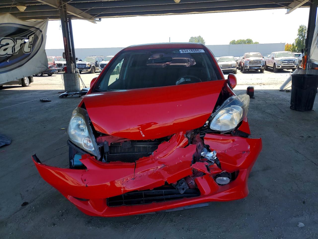 2010 Honda Fit Sport Red vin: JHMGE8H40AC002383