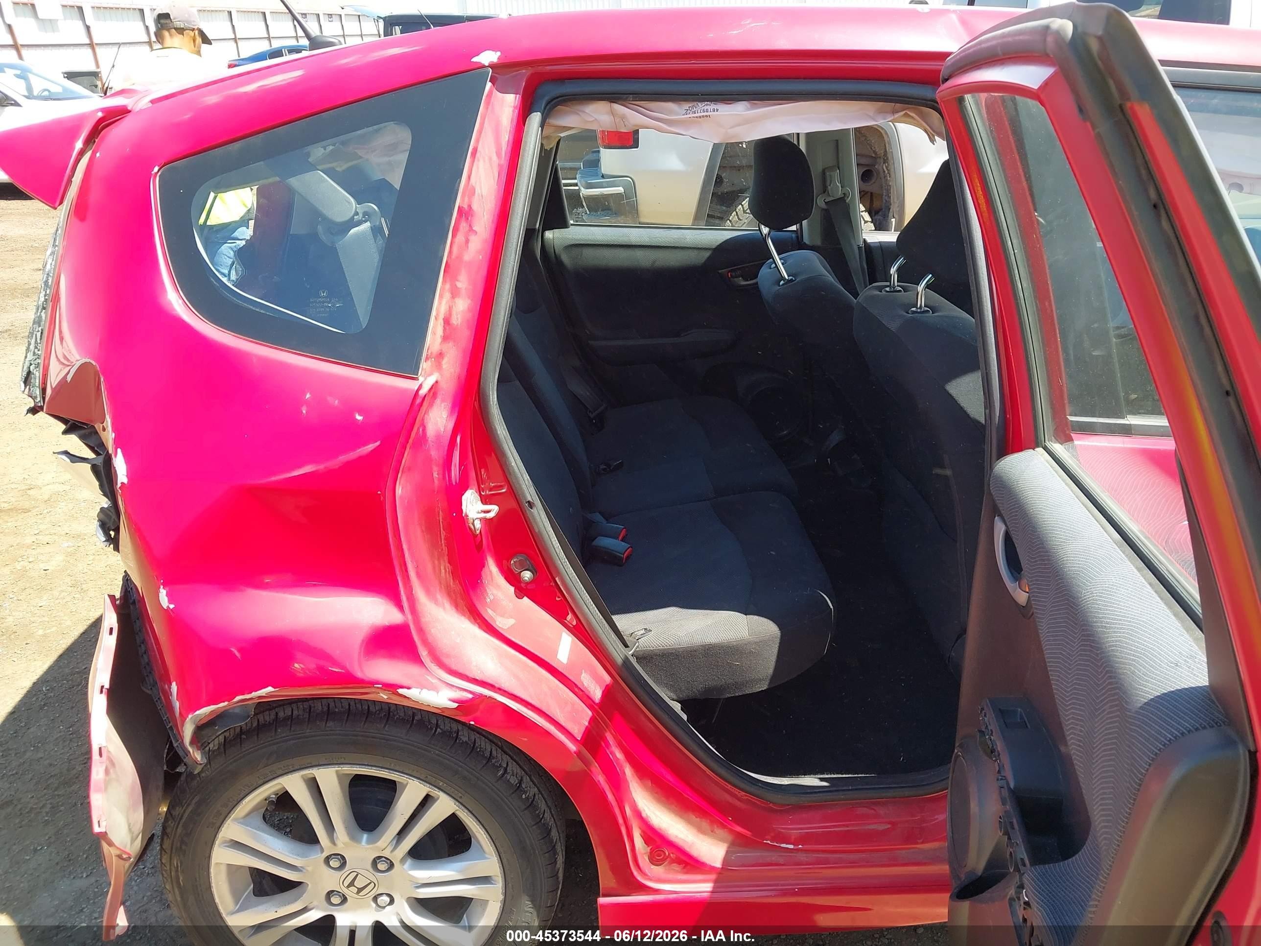2010 Honda Fit Sport Red vin: JHMGE8H40AC004750