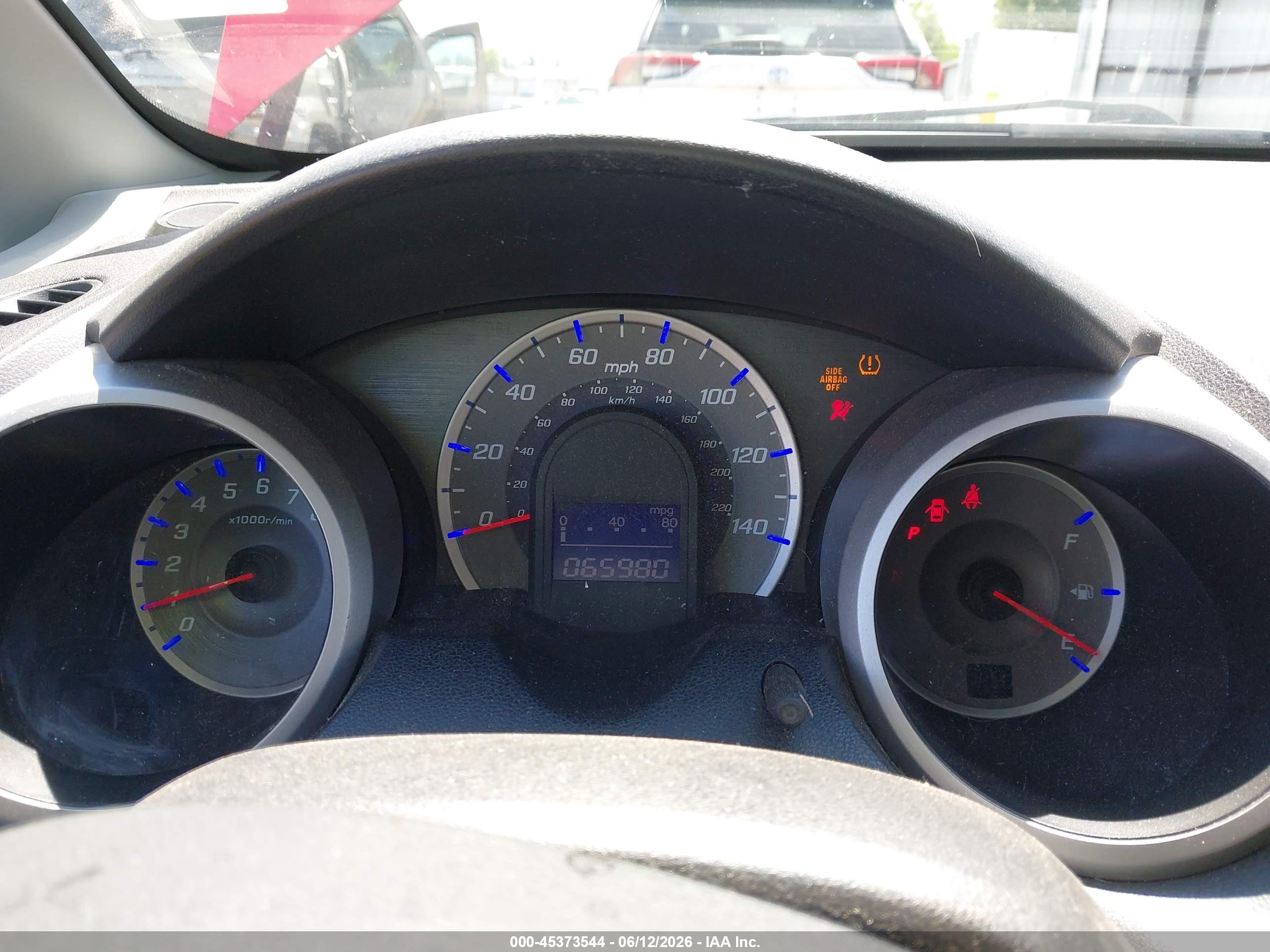 2010 Honda Fit Sport Red vin: JHMGE8H40AC004750
