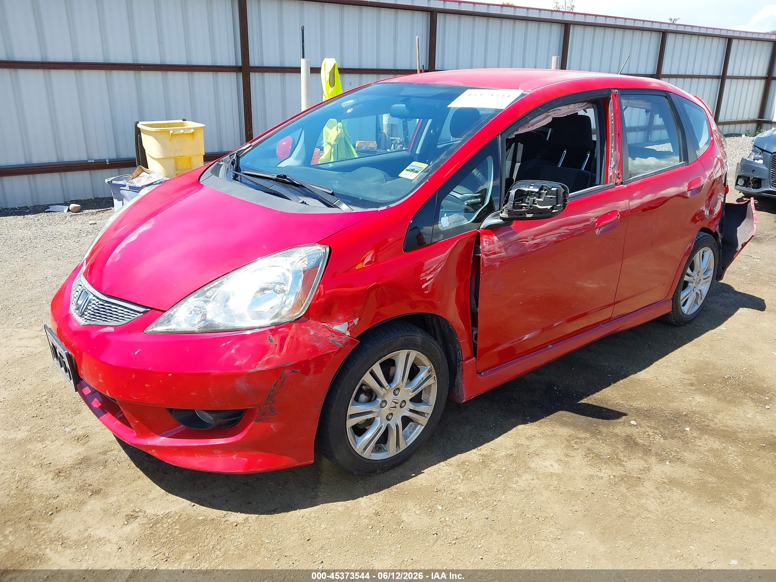 2010 Honda Fit Sport Red vin: JHMGE8H40AC004750