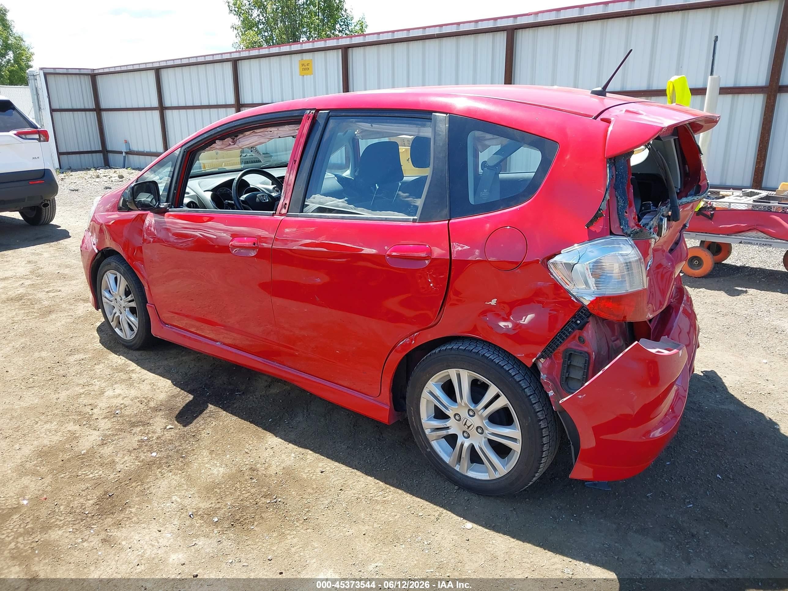 2010 Honda Fit Sport Red vin: JHMGE8H40AC004750