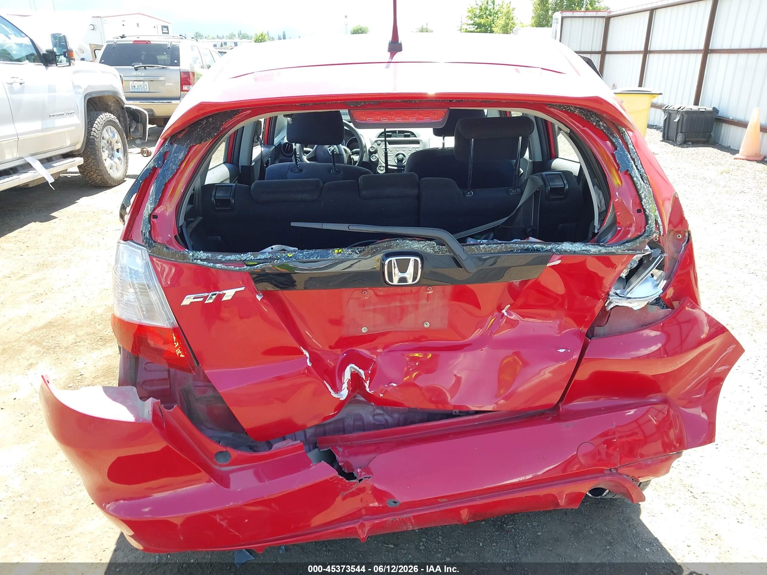 2010 Honda Fit Sport Red vin: JHMGE8H40AC004750