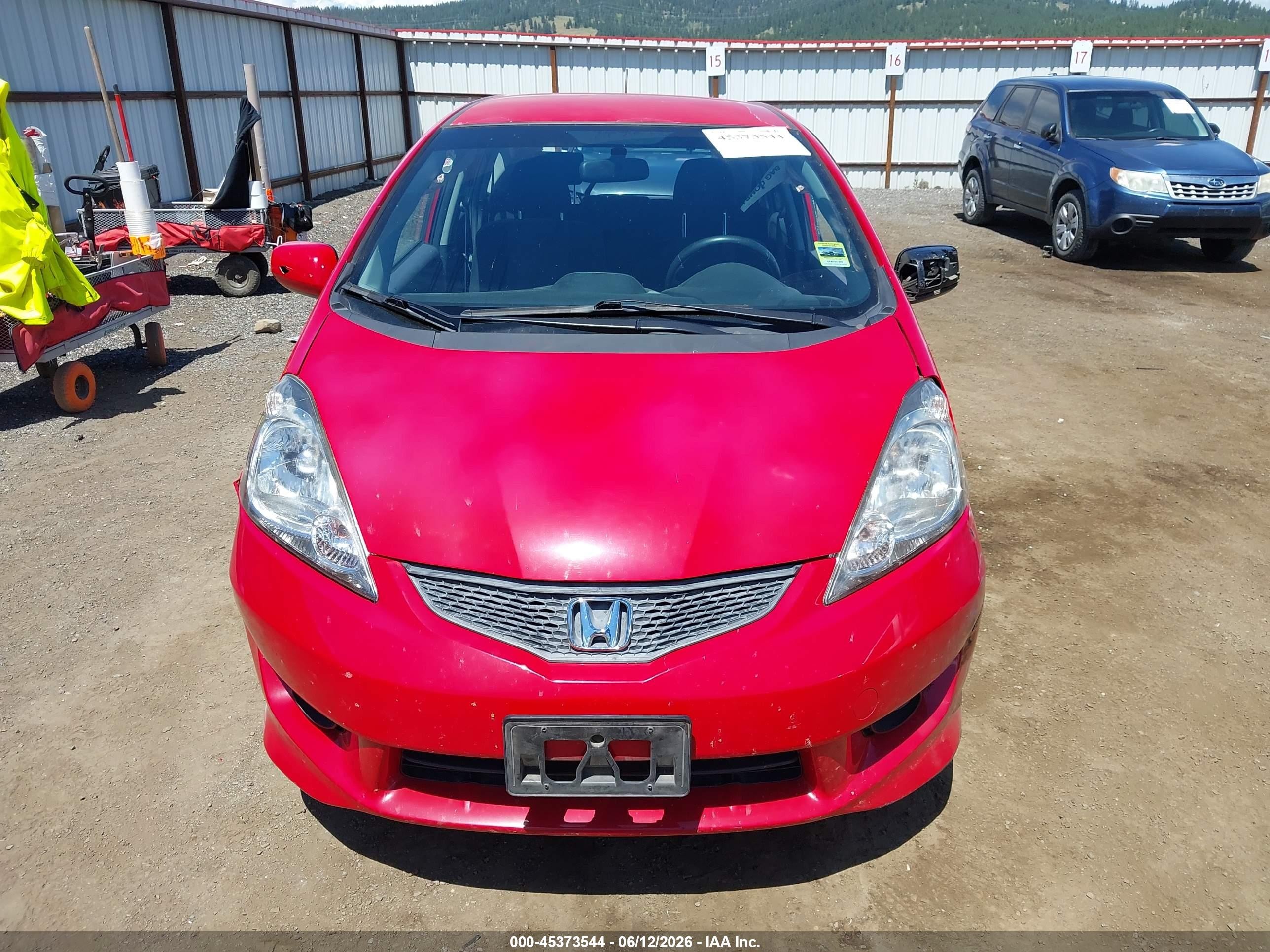 2010 Honda Fit Sport Red vin: JHMGE8H40AC004750