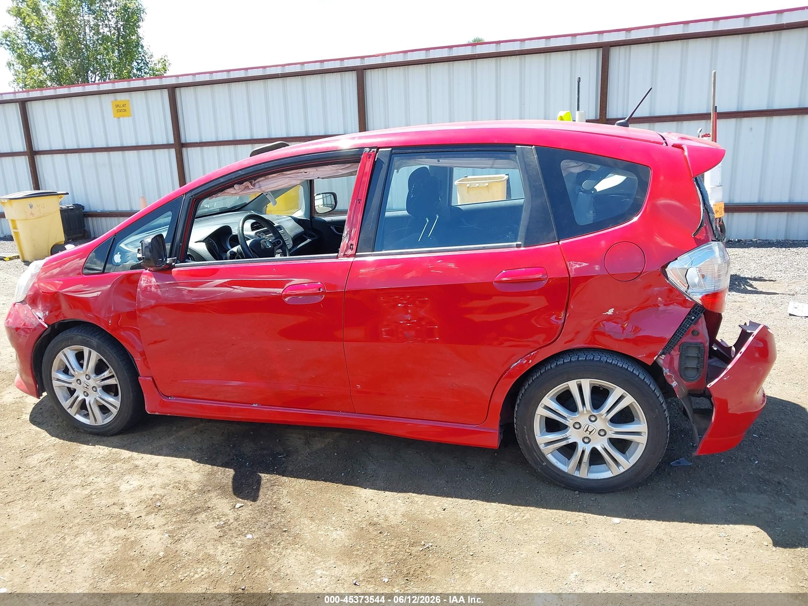 2010 Honda Fit Sport Red vin: JHMGE8H40AC004750