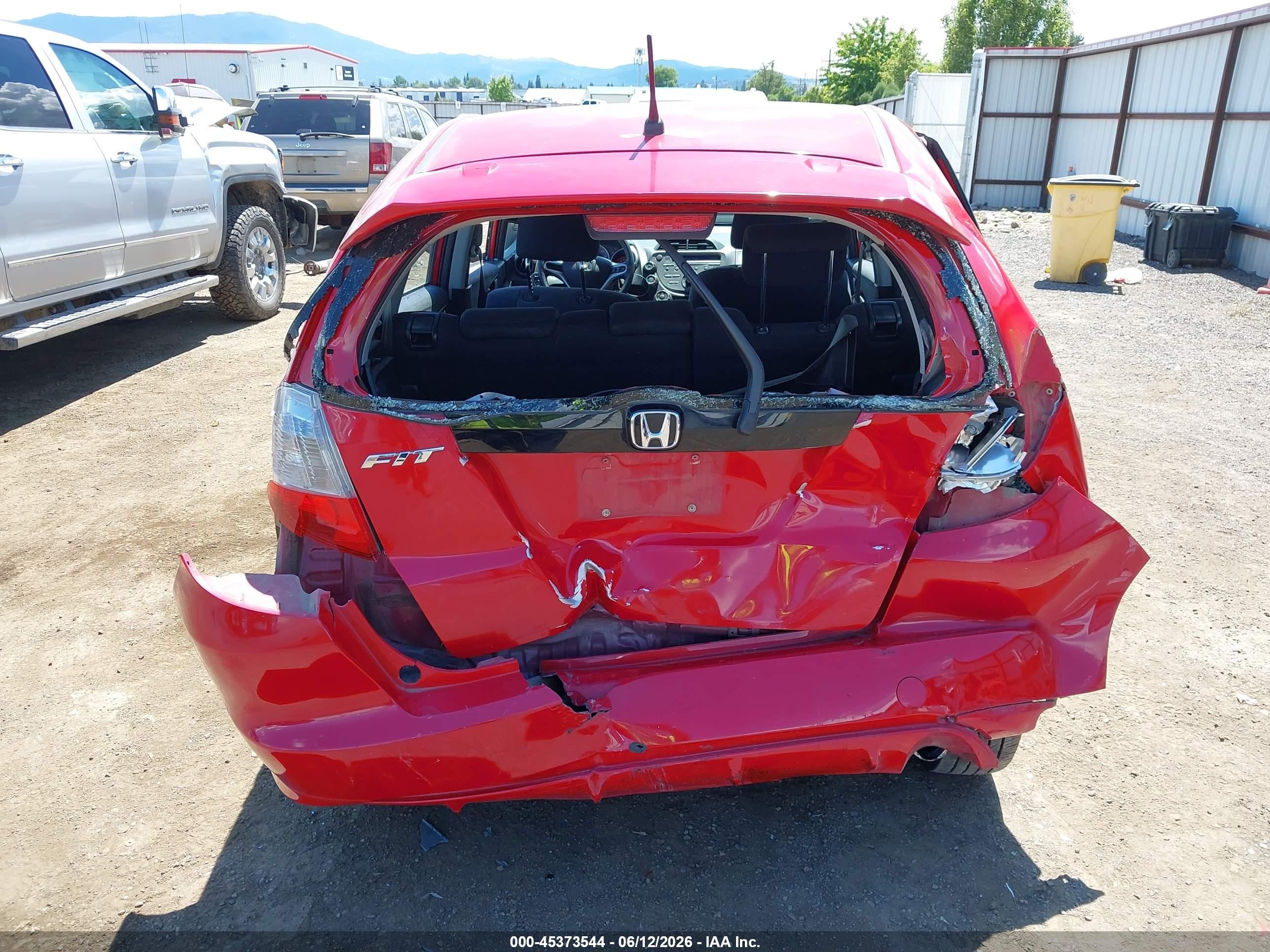 2010 Honda Fit Sport Red vin: JHMGE8H40AC004750