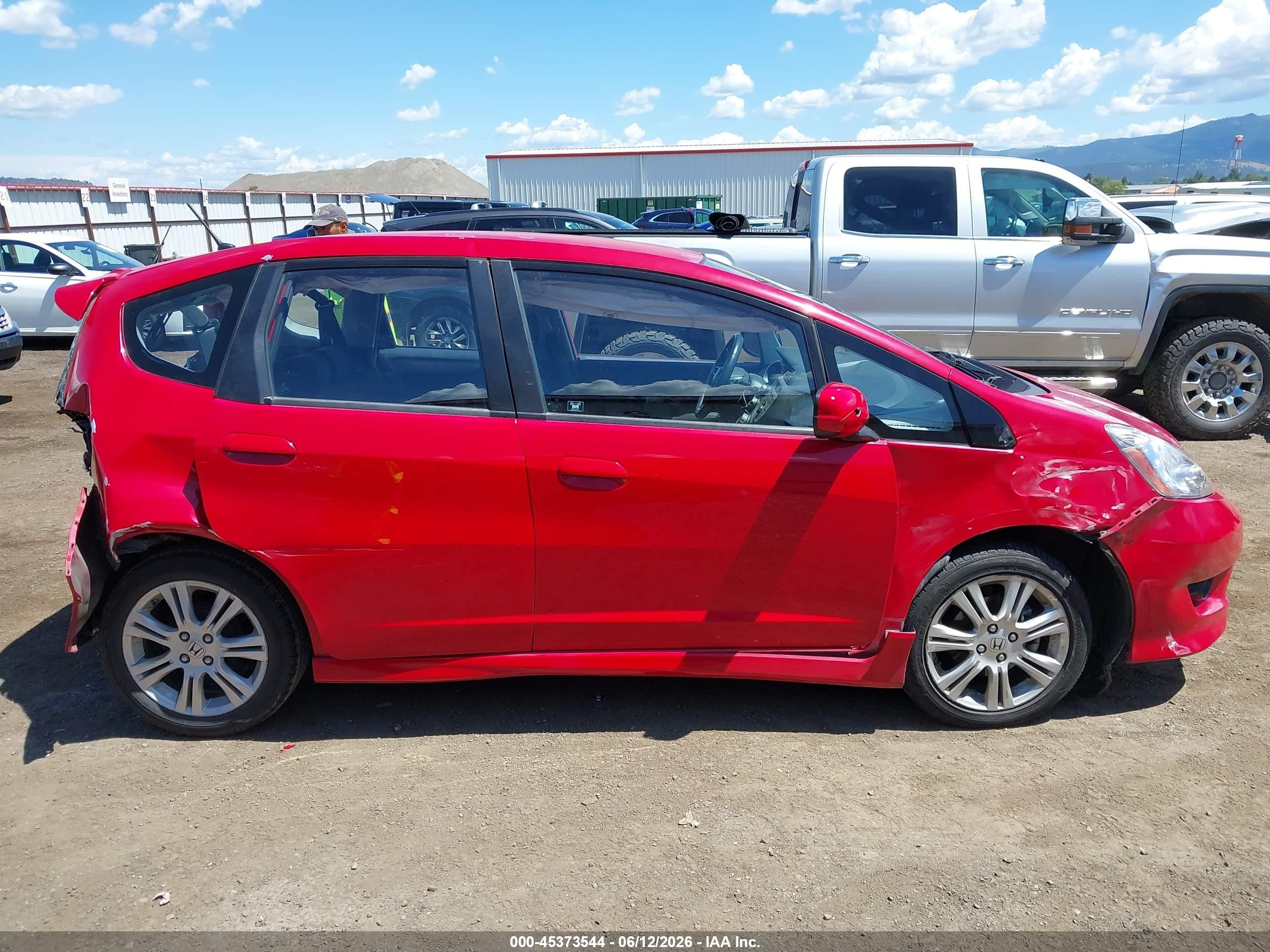 2010 Honda Fit Sport Red vin: JHMGE8H40AC004750