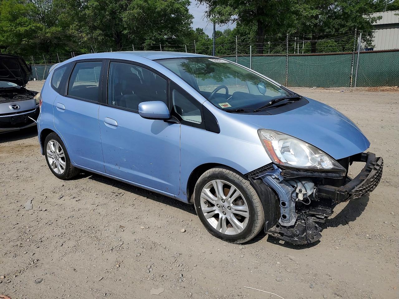 2010 Honda Fit Sport Blue vin: JHMGE8H40AC006918