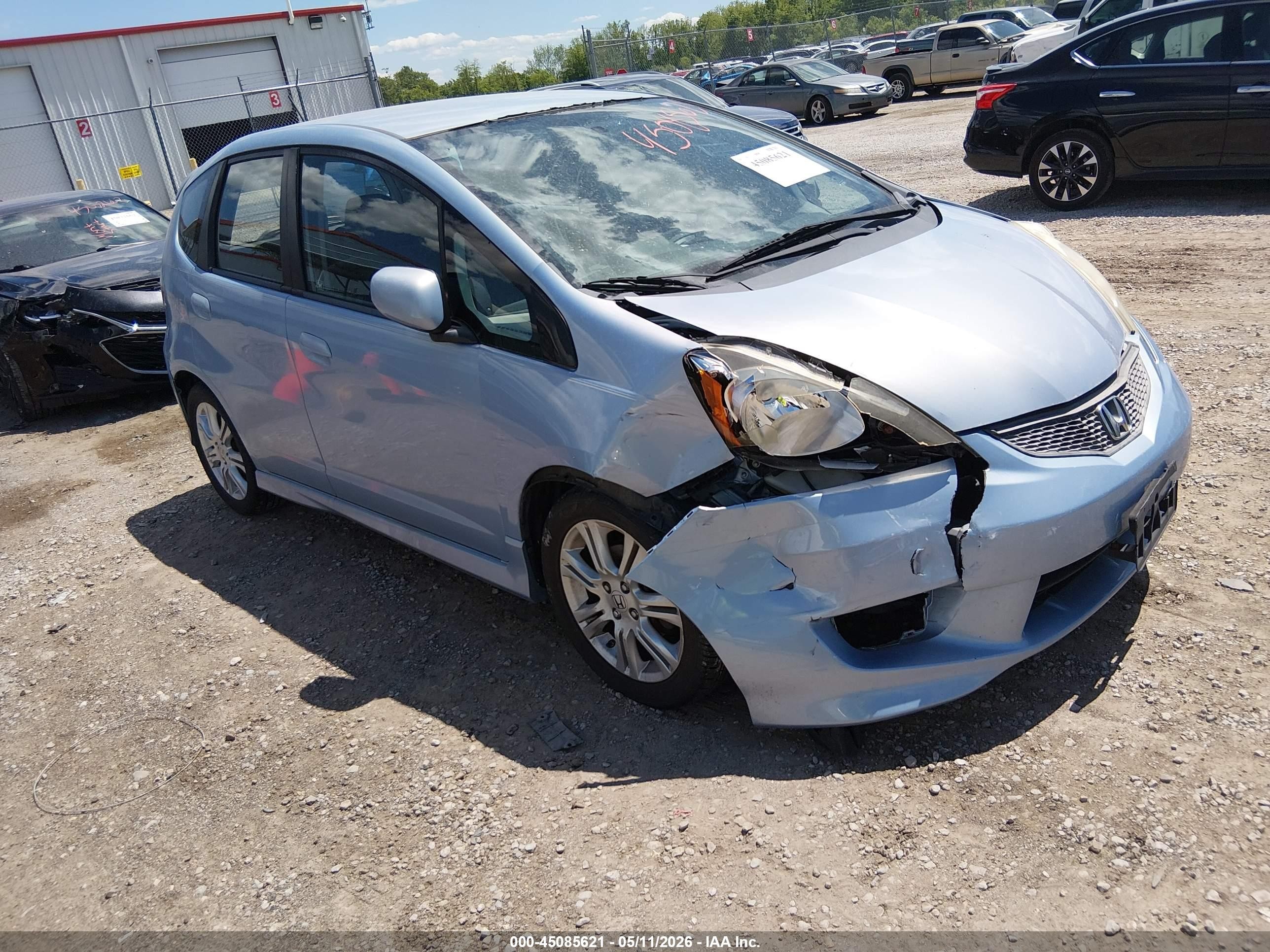 2010 Honda Fit Sport Blue vin: JHMGE8H40AC014646